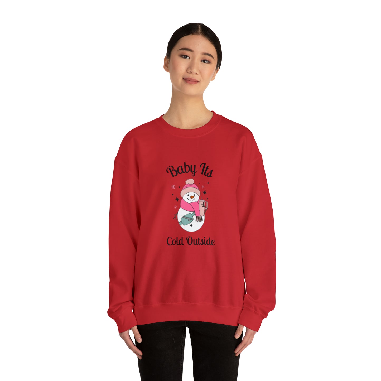 Baby Its Cold Outside Snowman Stanley Unisex Heavy Blend Crewneck Sweatshirt