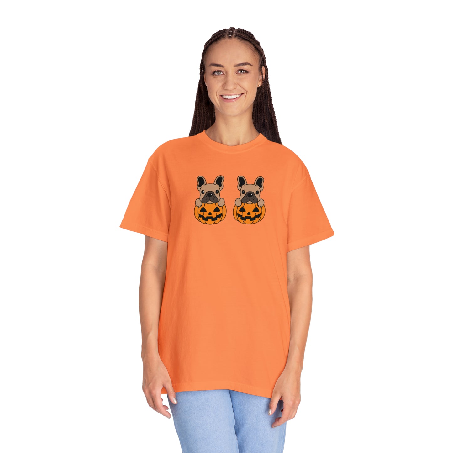 Doggie Pumpkins Unisex Garment-Dyed T-shirt