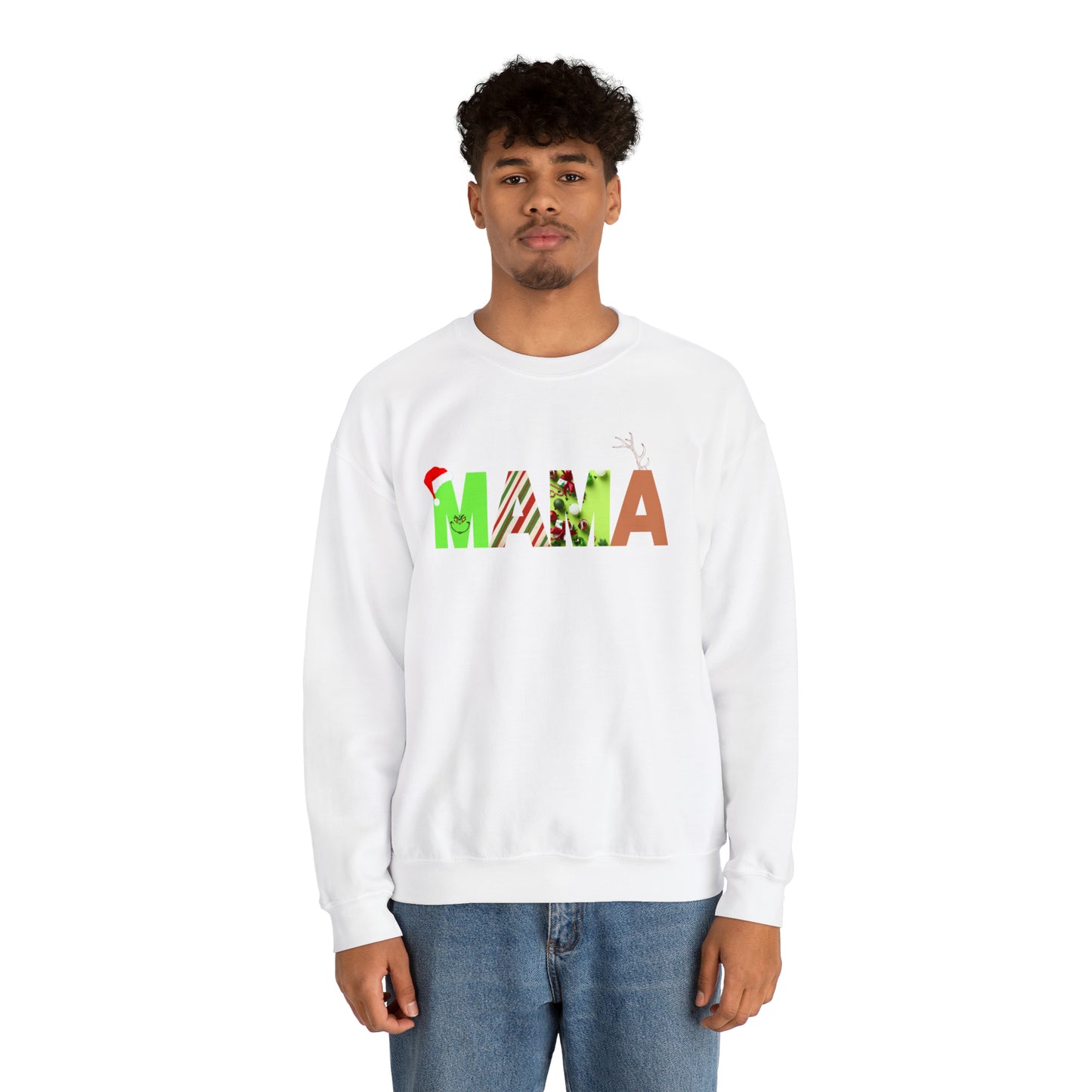 Mama Grinch Unisex Heavy Blend Crewneck Sweatshirt