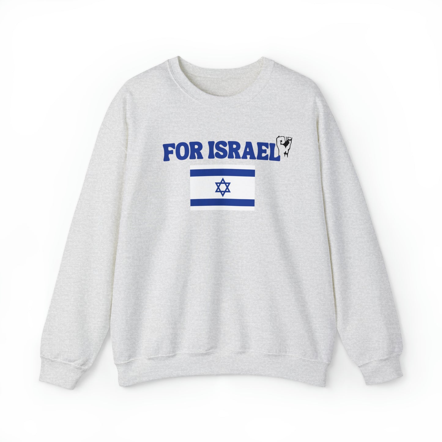 For Israel Unisex Heavy Blend Crewneck Sweatshirt