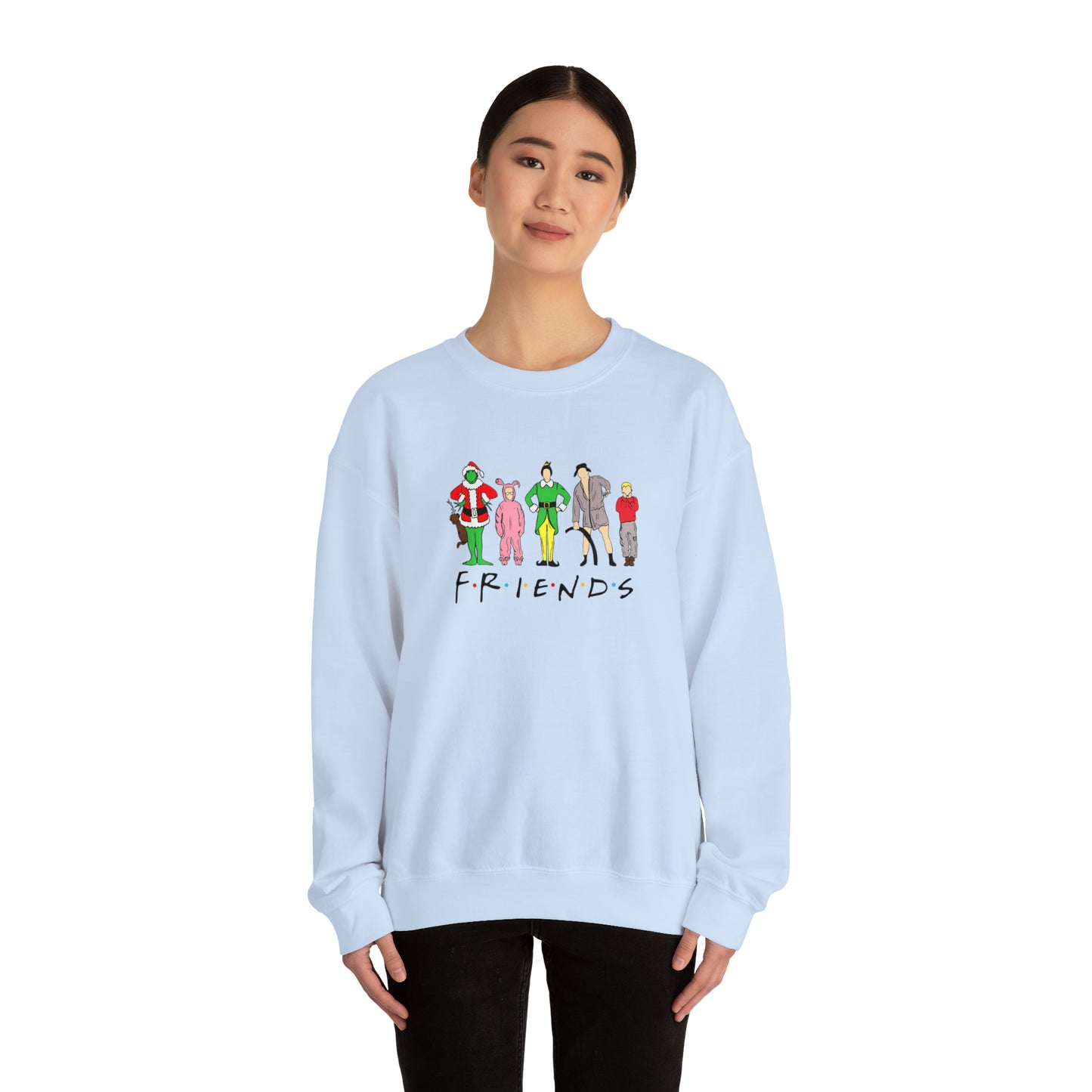 Friends Christmas Unisex Heavy Blend Crewneck Sweatshirt