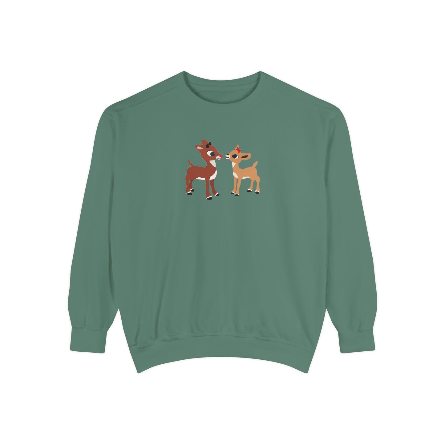 Red Nose Reindeer Unisex Garment-Dyed Sweatshirt