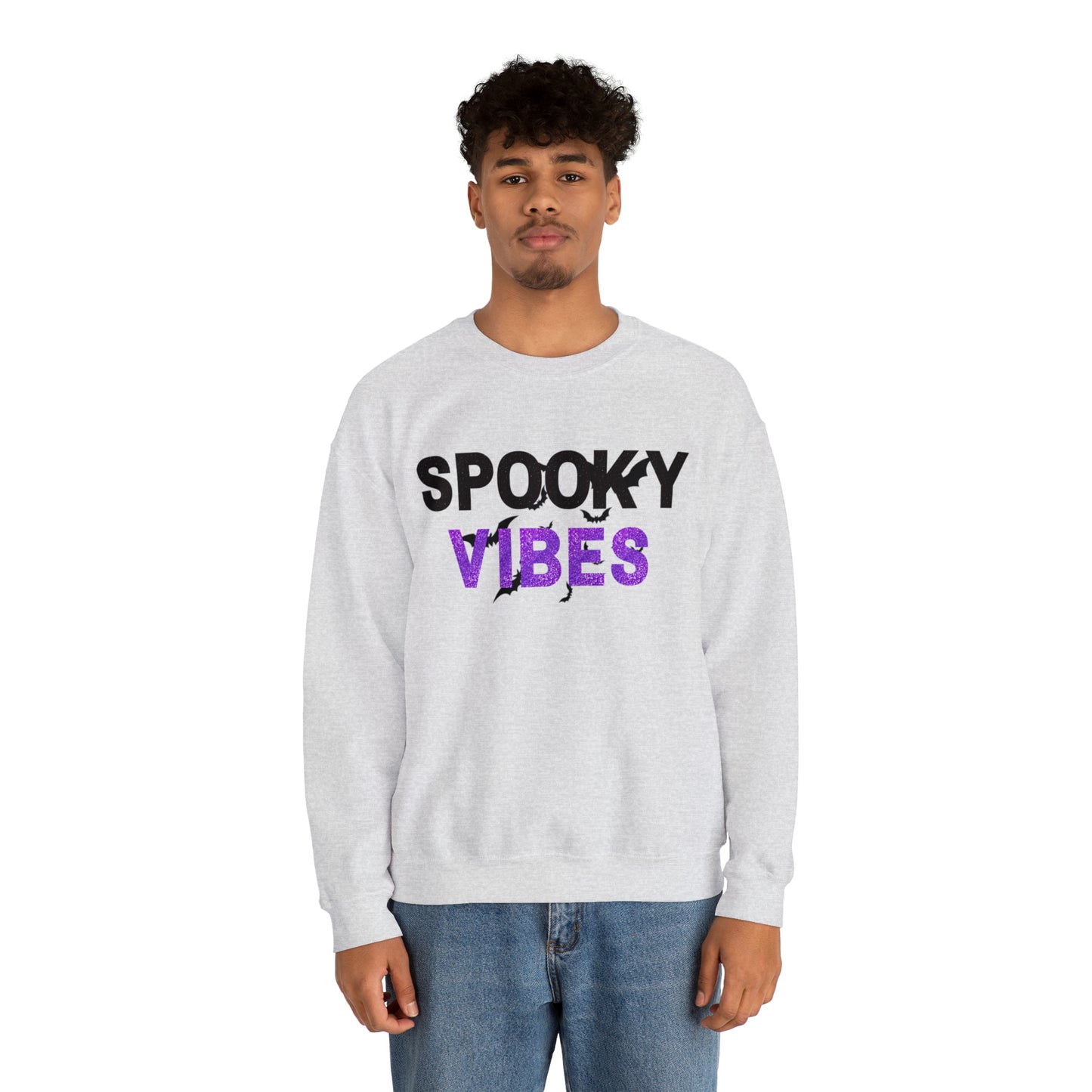 Spooky Vibes Unisex Heavy Blend  Crewneck Sweatshirt