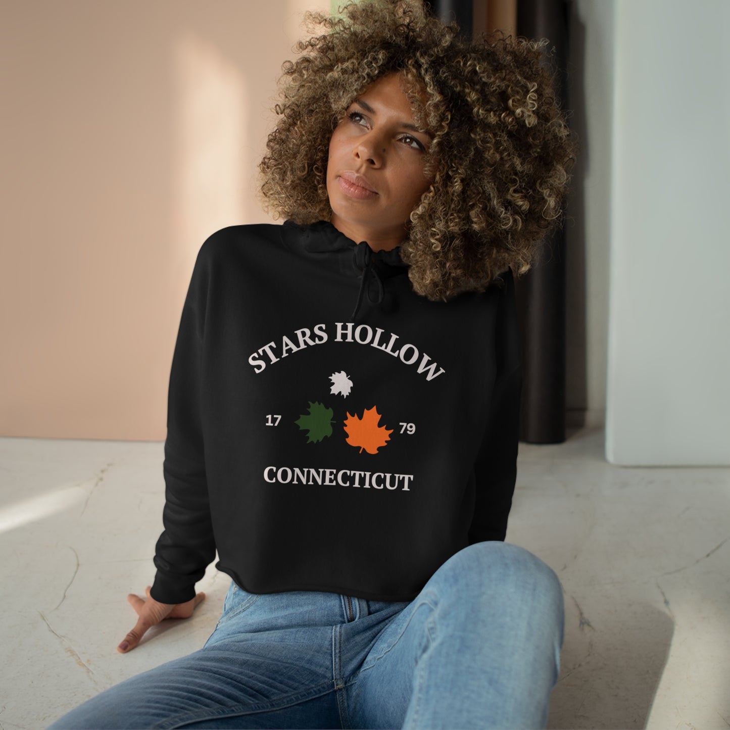Stars Hallow Crop Hoodie