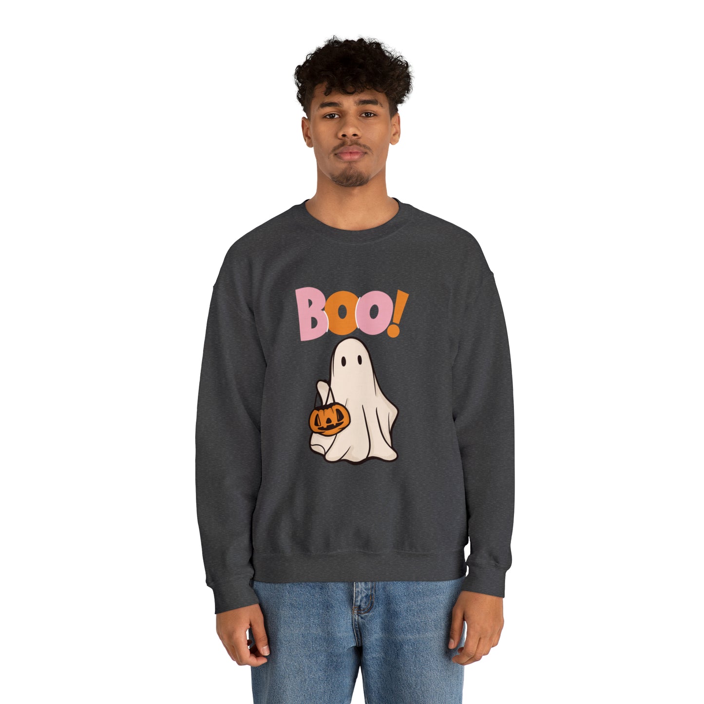 Boo Unisex Heavy Blend Crewneck Sweatshirt