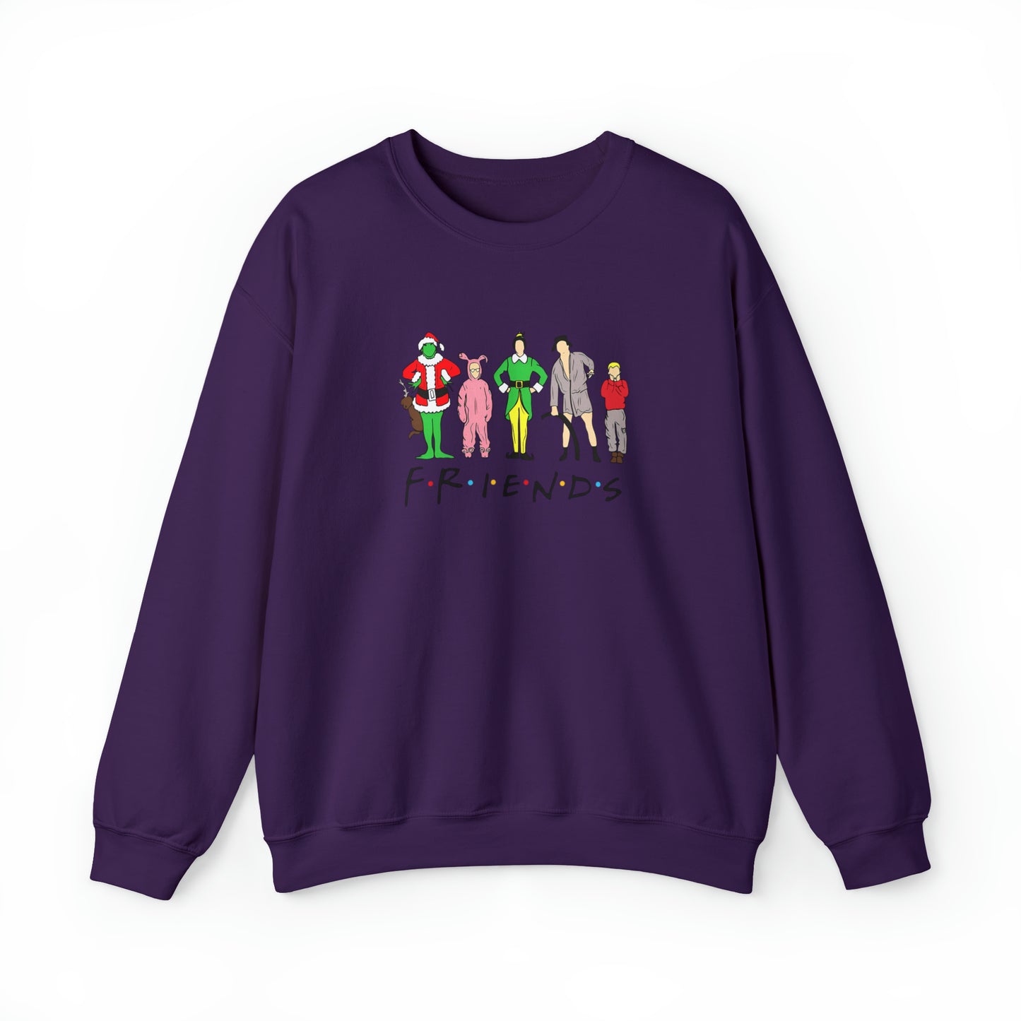 Friends Christmas Unisex Heavy Blend Crewneck Sweatshirt