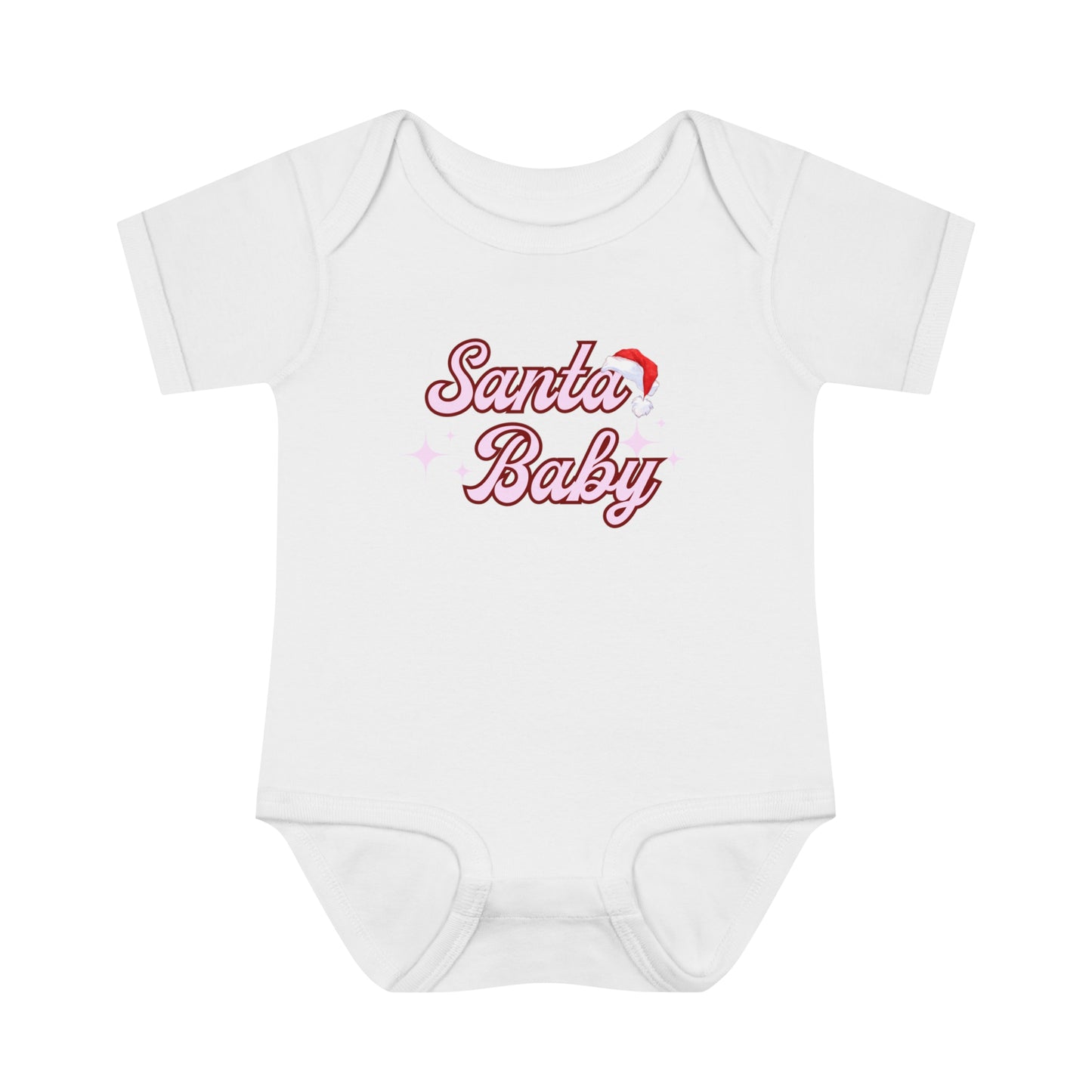 Santa Baby Infant Baby Rib Bodysuit