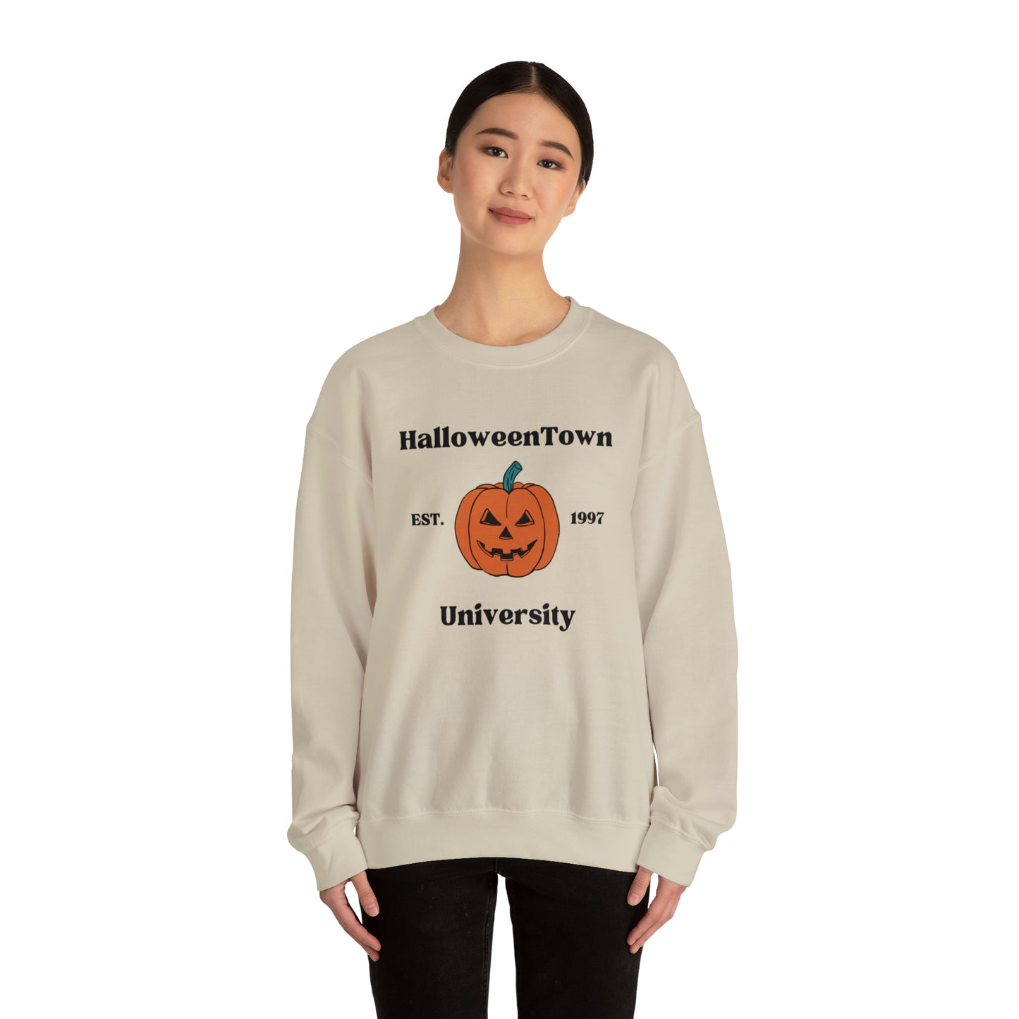 Halloween Town Pumpkin Crewneck Sweatshirt