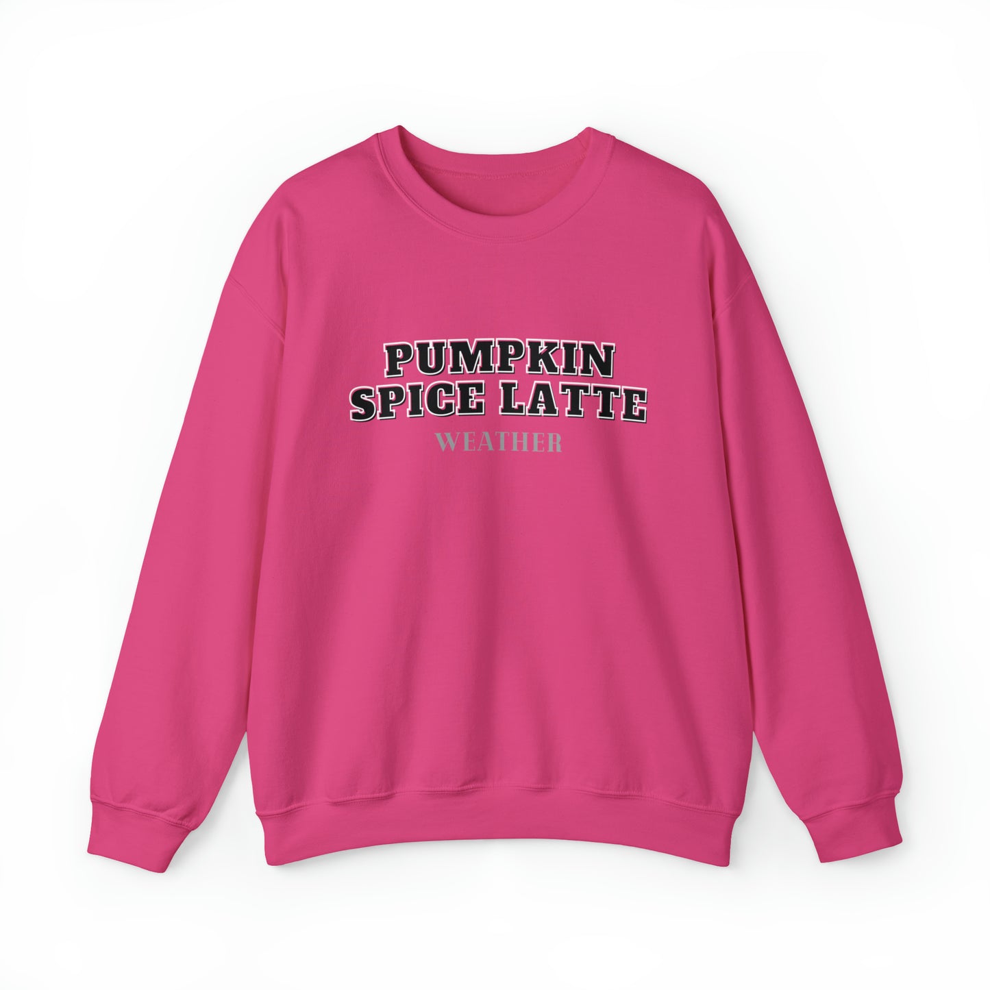 Pumpkin Spice Latte Weather Unisex Heavy Blend Crewneck Sweatshirt