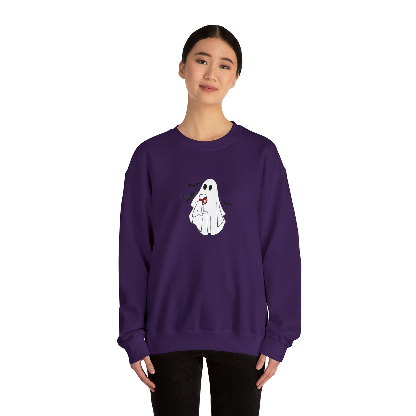 Ghost Wine Unisex Heavy Blend Crewneck Sweatshirt