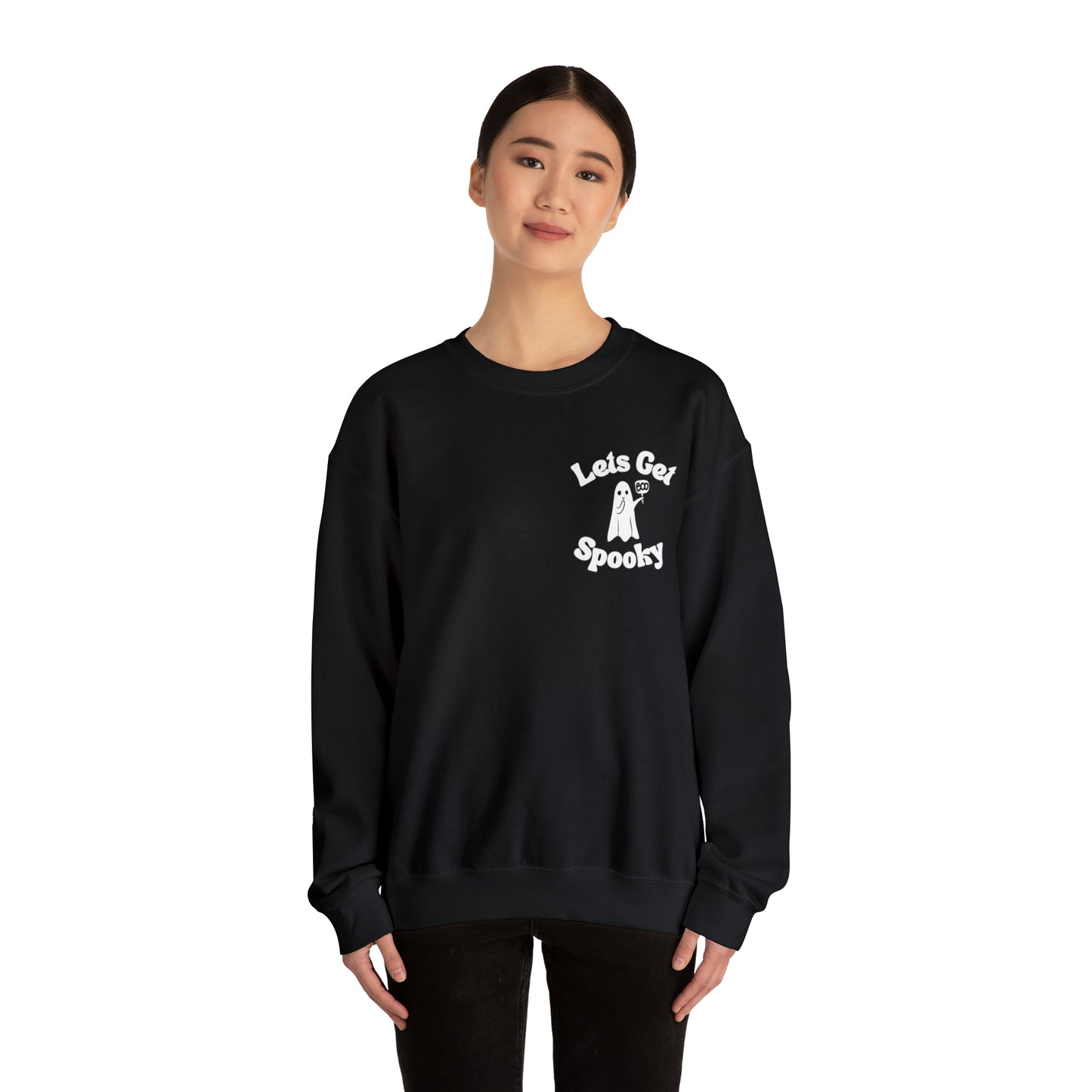 Let’s get spooky ghost Unisex Heavy Blend™ Crewneck Sweatshirt