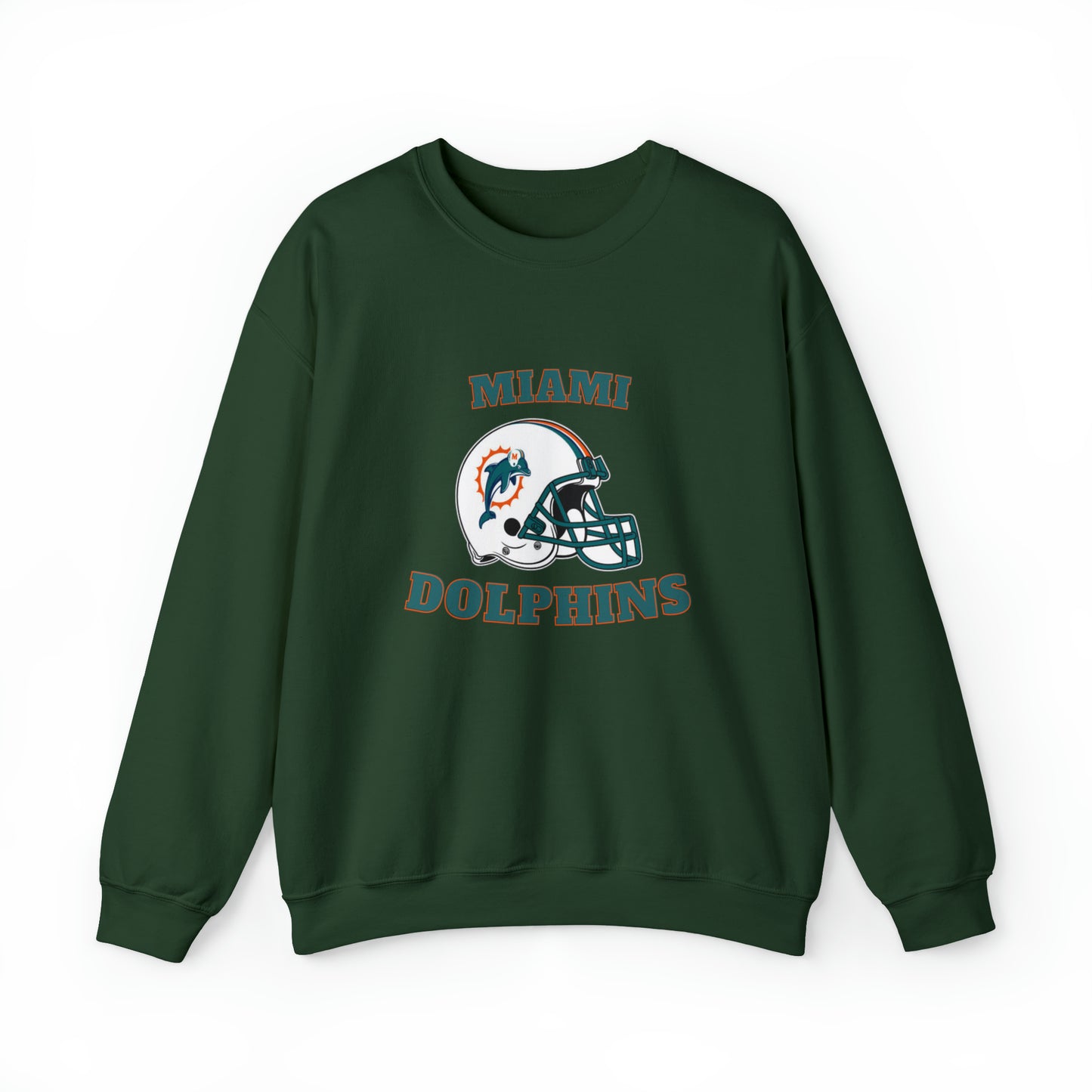 Miami Dolphins Unisex Heavy Blend Crewneck Sweatshirt