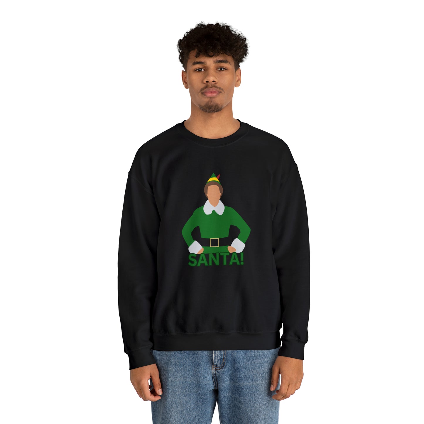 Santa Buddy Elf Unisex Heavy Blend Crewneck Sweatshirt