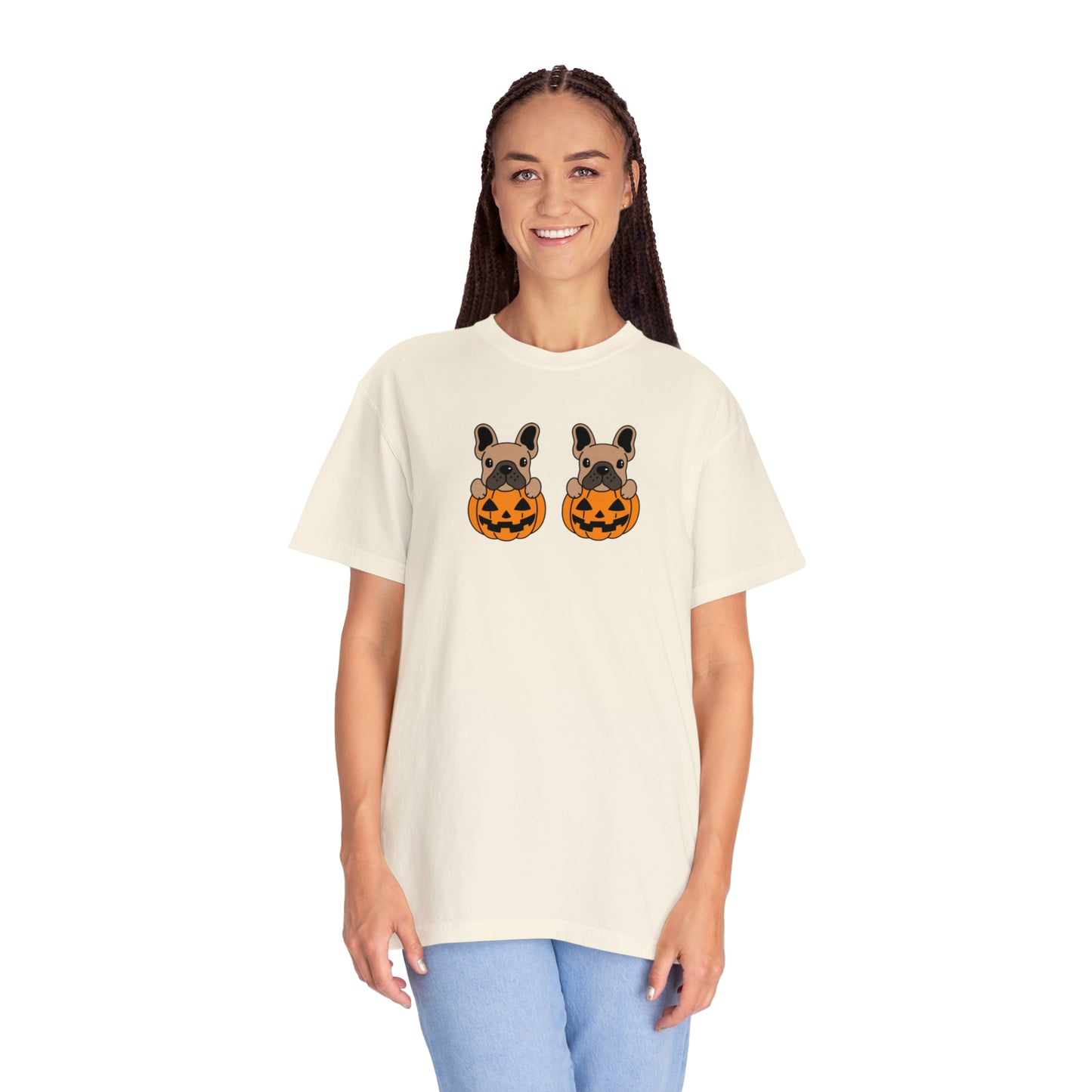 Doggie Pumpkins Unisex Garment-Dyed T-shirt