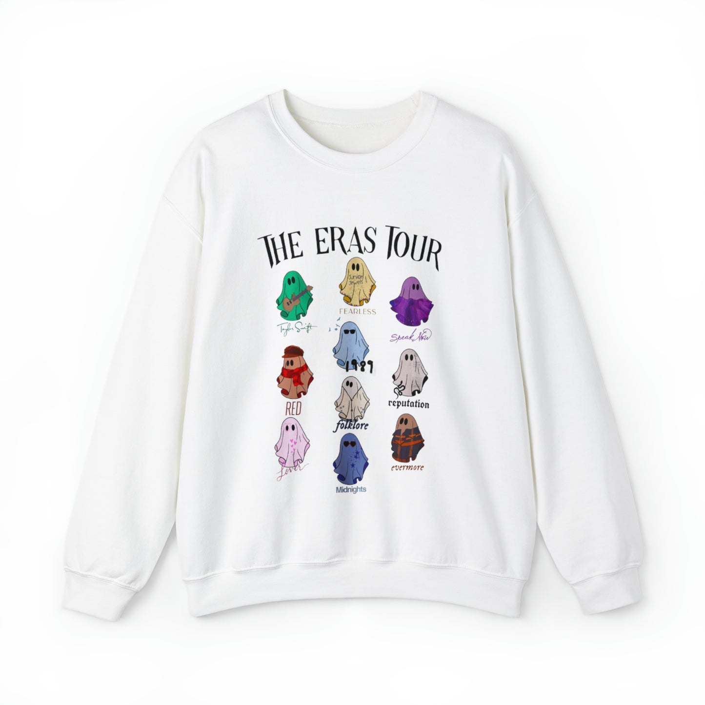 Taylor Swift Ghost Eras Tour Unisex Heavy Blend  Crewneck Sweatshirt