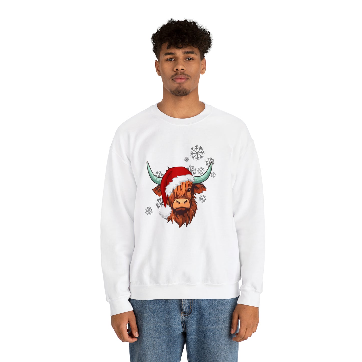 Highland Cow Santa Unisex Sweatshirt