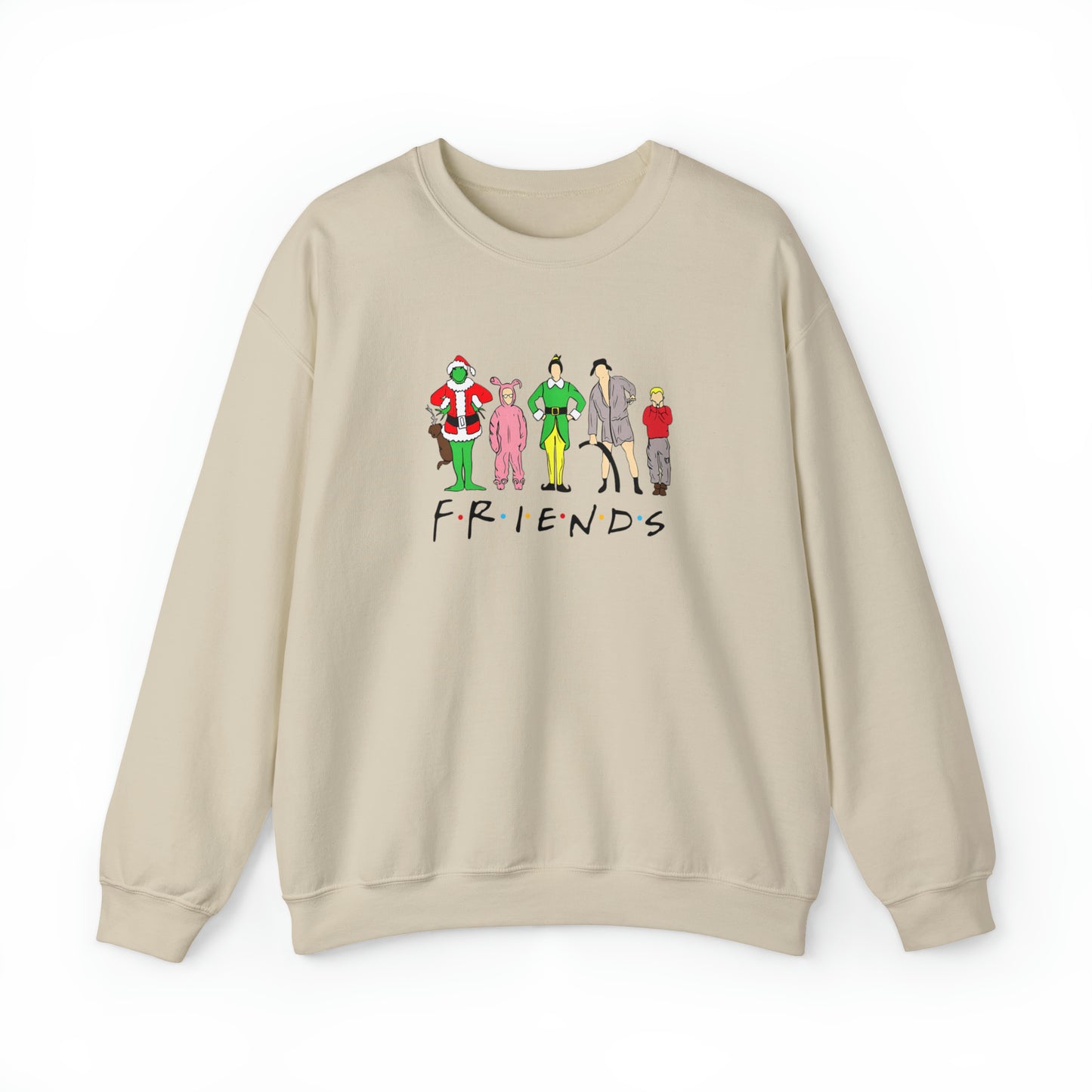 Friends Christmas Unisex Heavy Blend Crewneck Sweatshirt