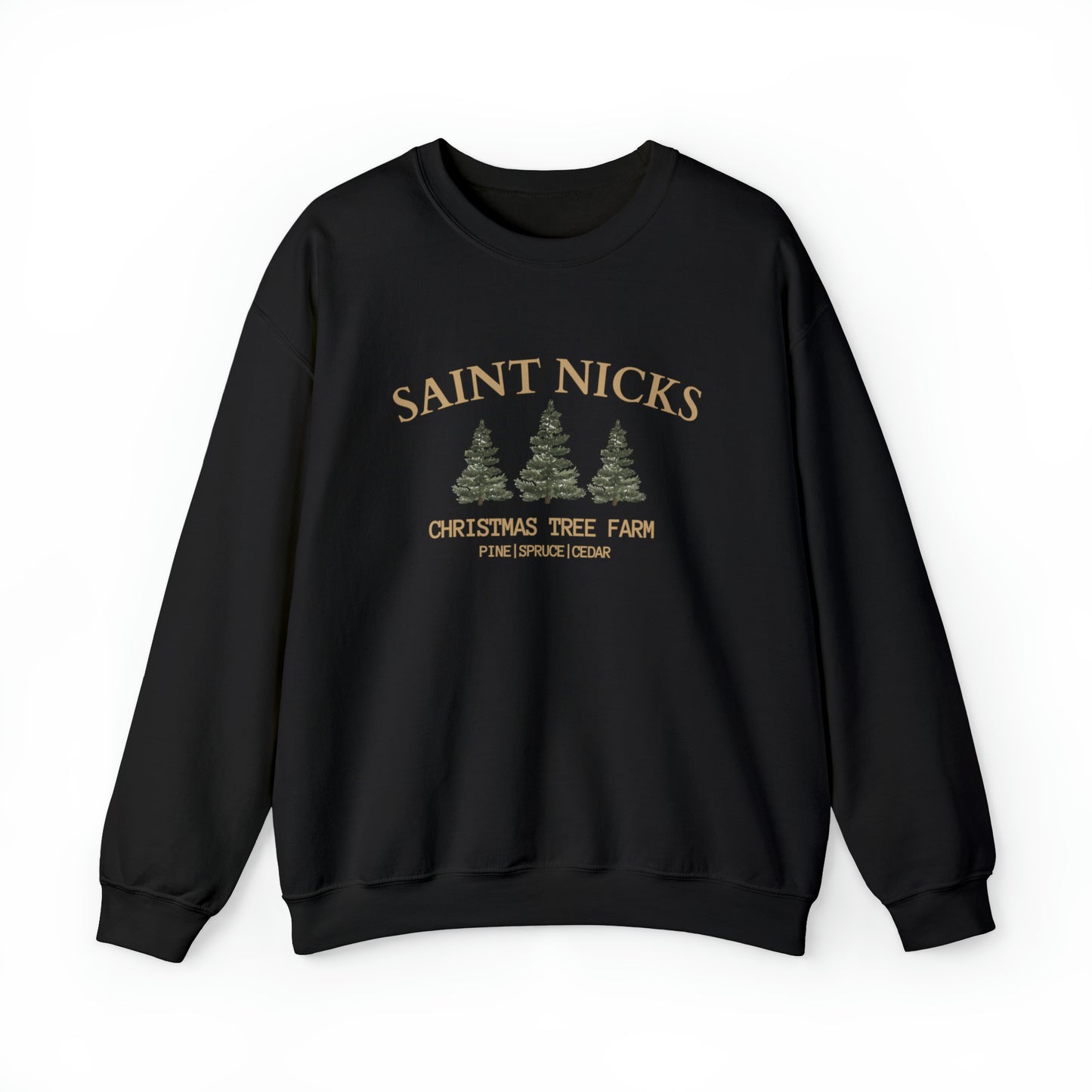 Saint Nicks Christmas Trees Unisex Heavy Blend Crewneck Sweatshirt