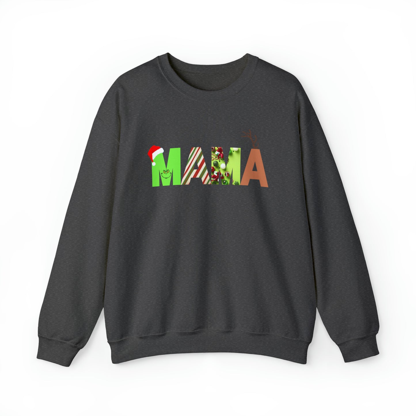 Mama Grinch Unisex Heavy Blend Crewneck Sweatshirt