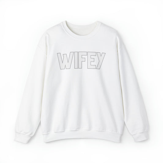 Wifey Unisex Heavy Blend Crewneck Sweatshirt