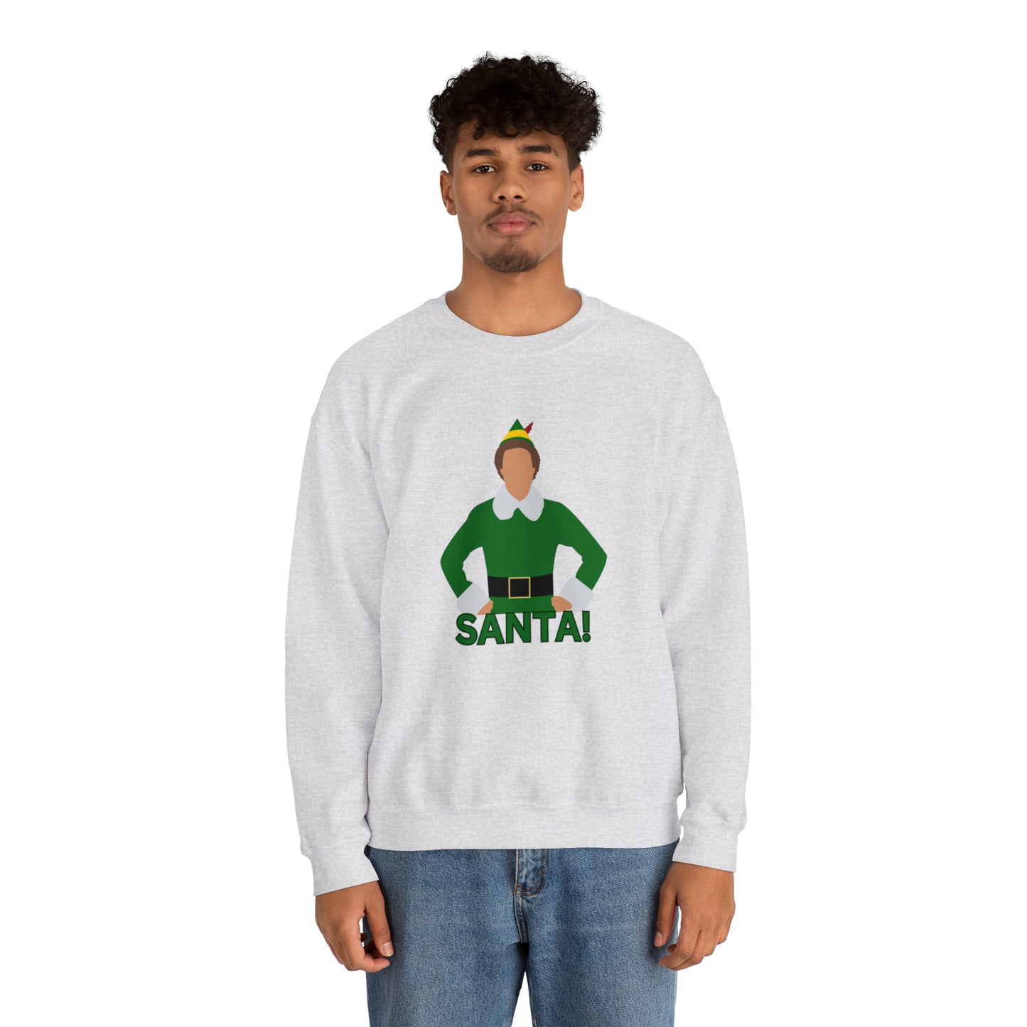Santa Buddy Elf Unisex Heavy Blend Crewneck Sweatshirt