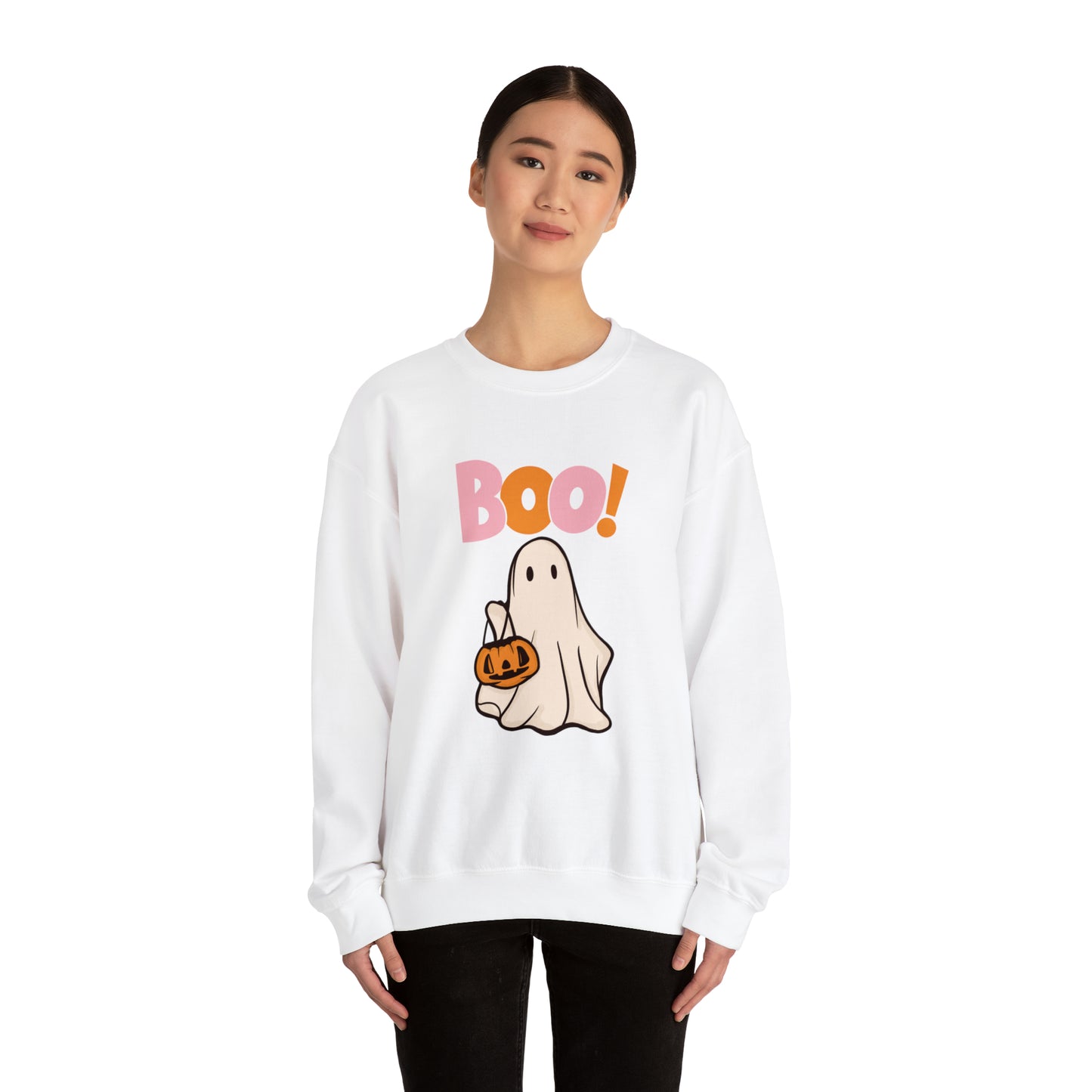 Boo Unisex Heavy Blend Crewneck Sweatshirt
