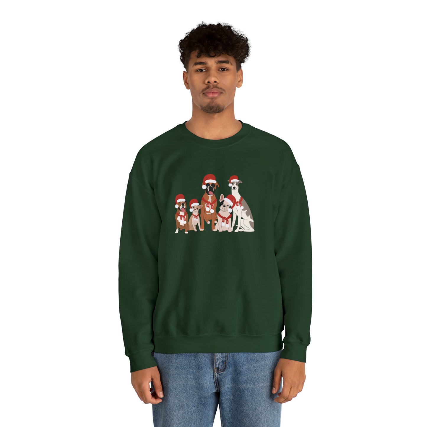 Santa Doggies Unisex Crewneck Sweatshirt