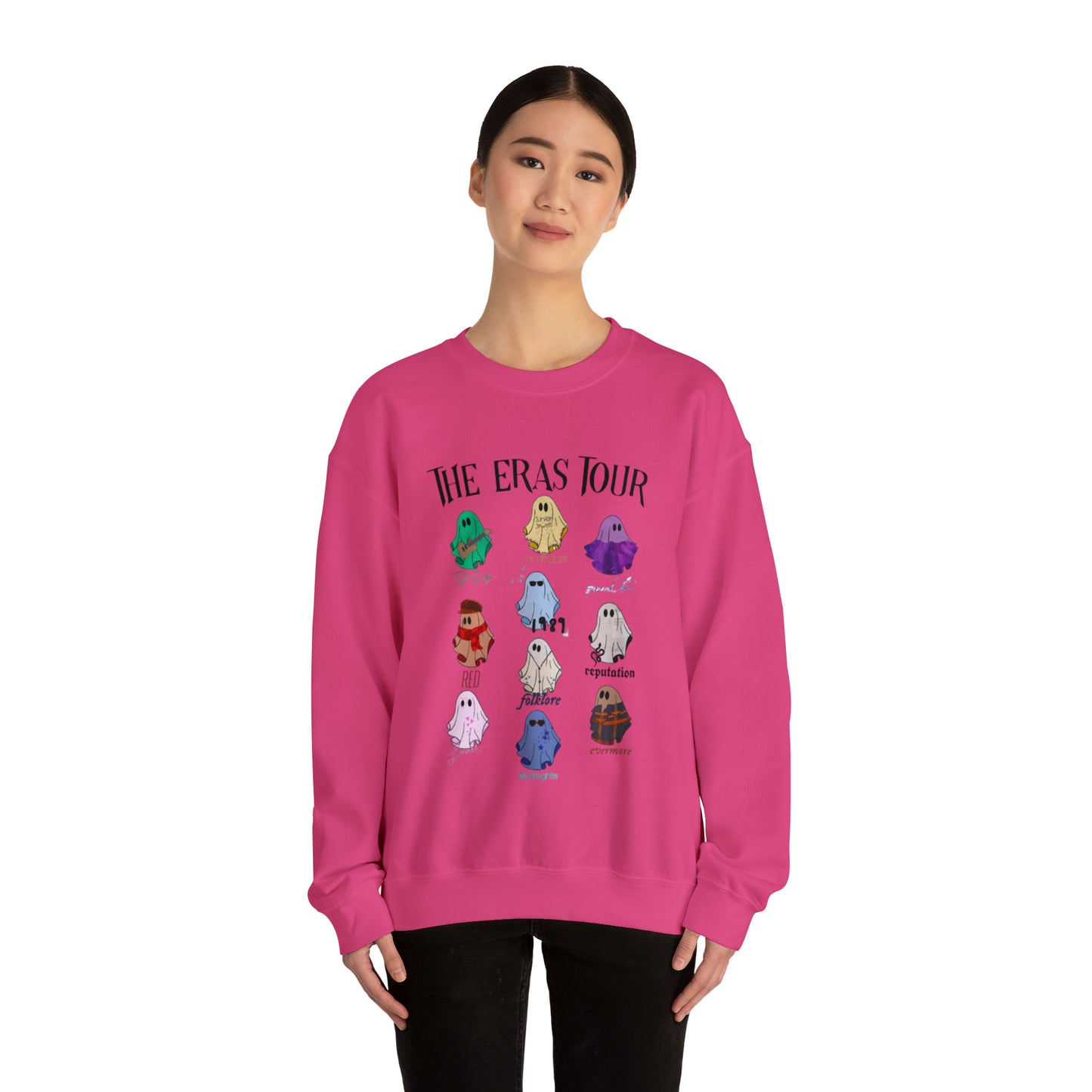 Taylor Swift Ghost Eras Tour Unisex Heavy Blend  Crewneck Sweatshirt
