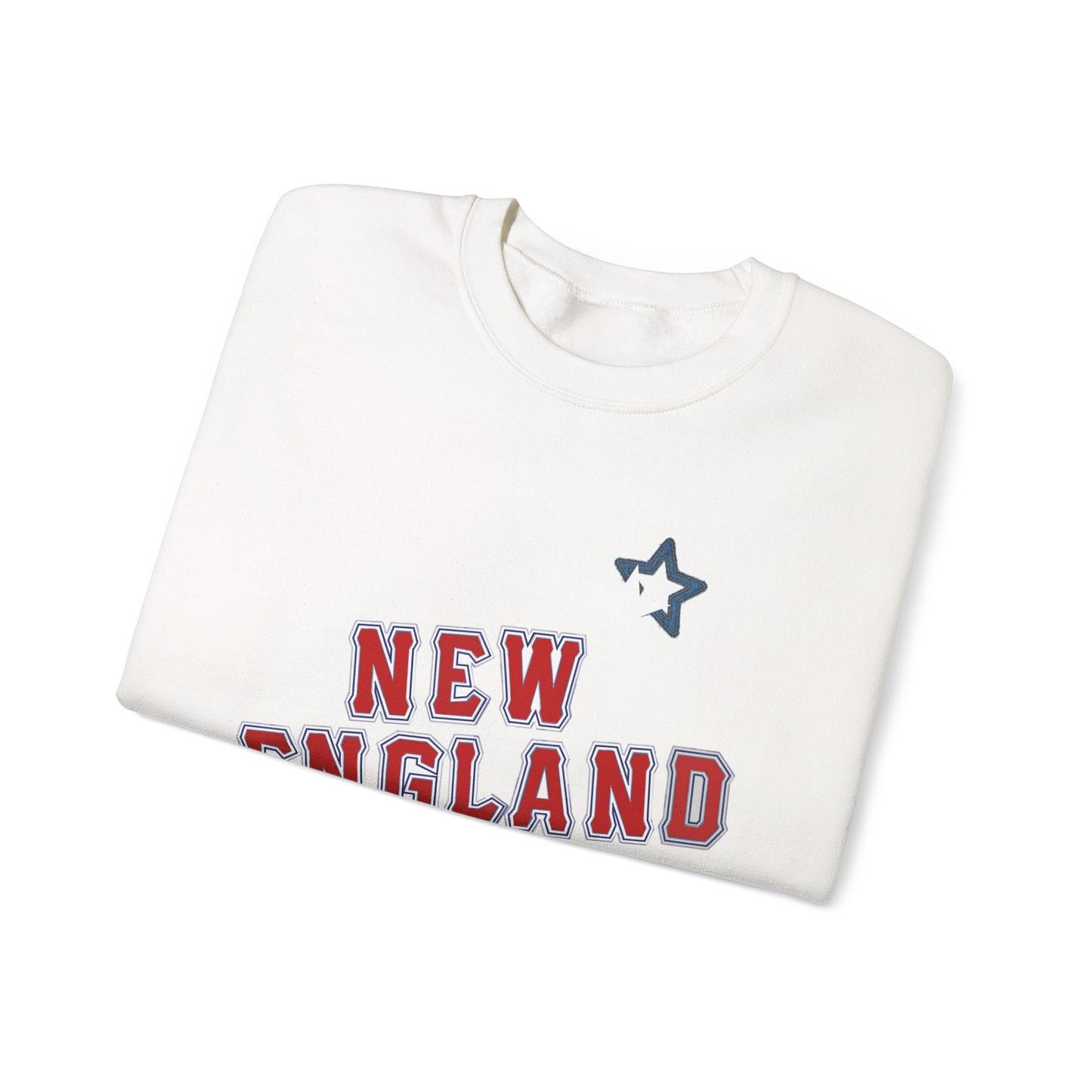 New England Stars Crewneck Sweatshirt - Cozy Unisex Pullover, Perfect for Sports Fans, Casual Outings, Fall Layers, Gift Ideas