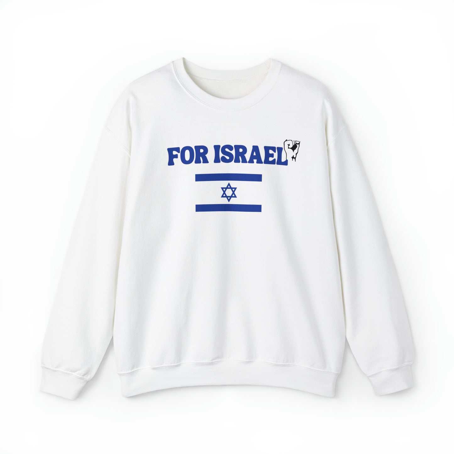 For Israel Unisex Heavy Blend Crewneck Sweatshirt