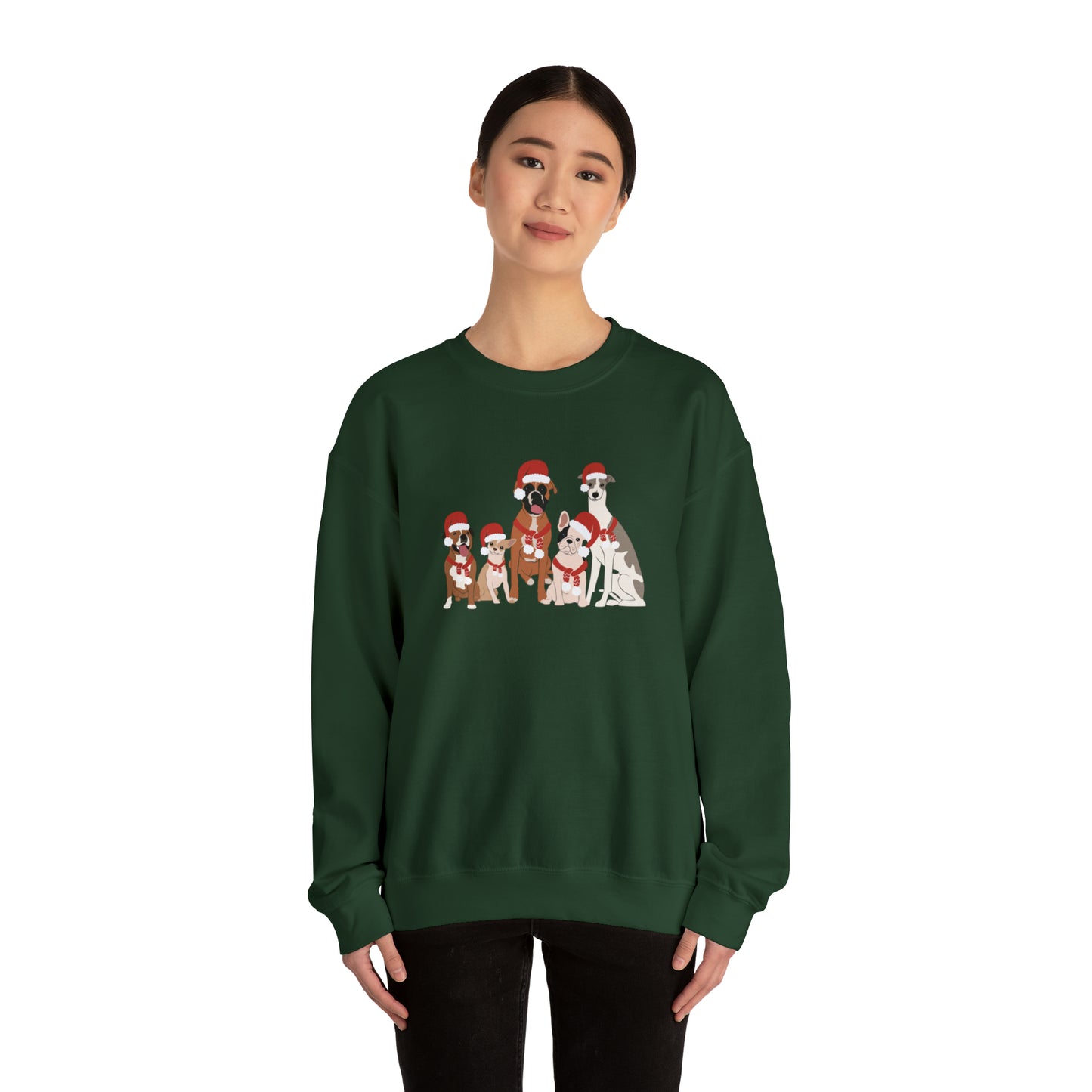 Santa Doggies Unisex Crewneck Sweatshirt