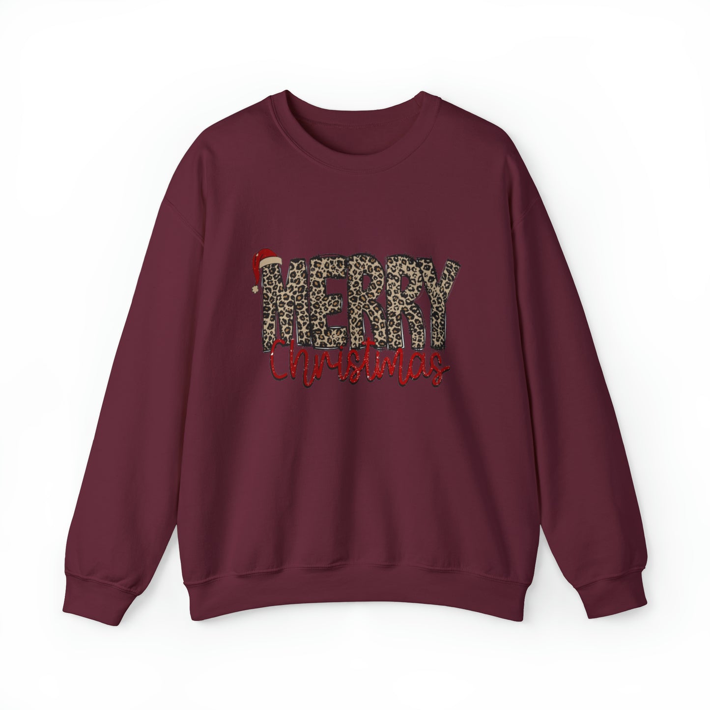 Merry Christmas Cheetah Unisex Sweatshirt