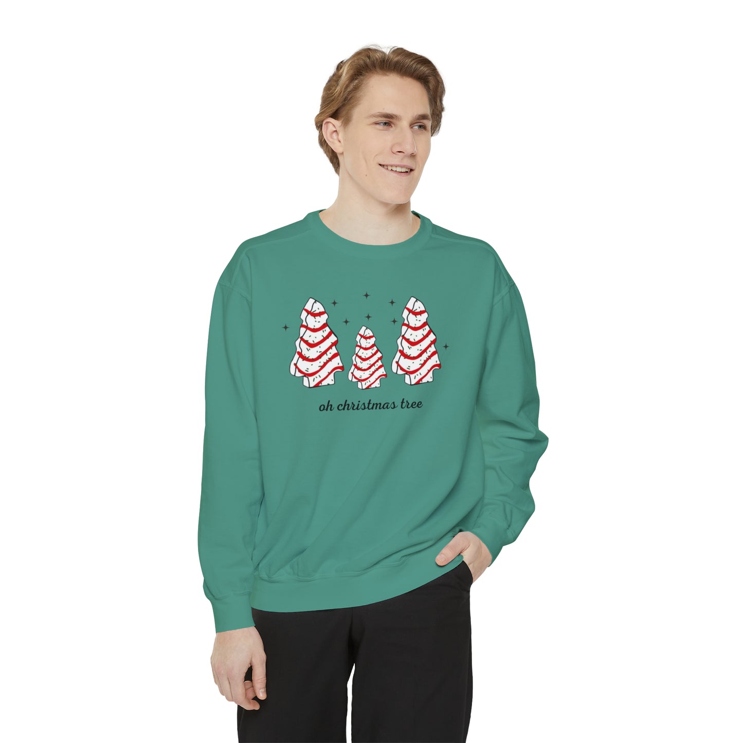 Oh Christmas Tree Unisex Garment-Dyed Sweatshirt