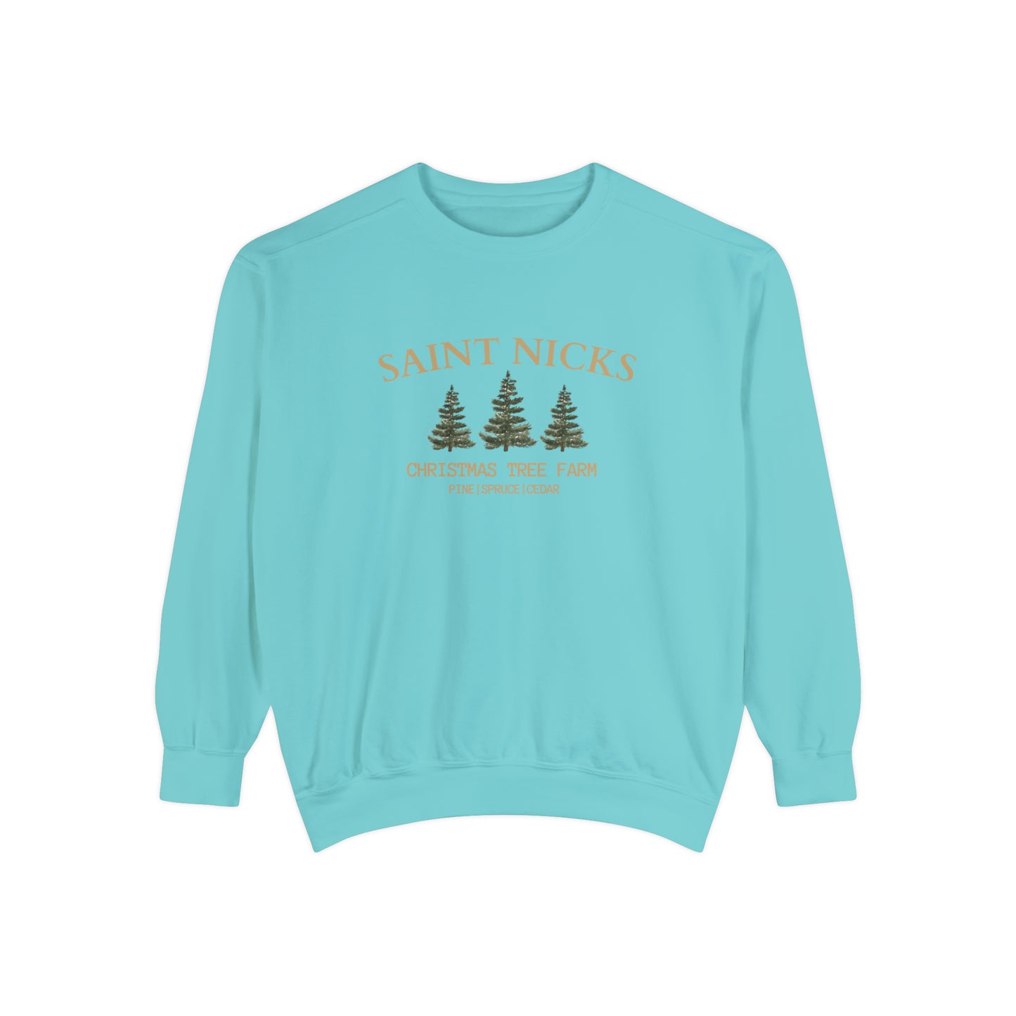 Saints Nicks Christmas Unisex Garment-Dyed Sweatshirt