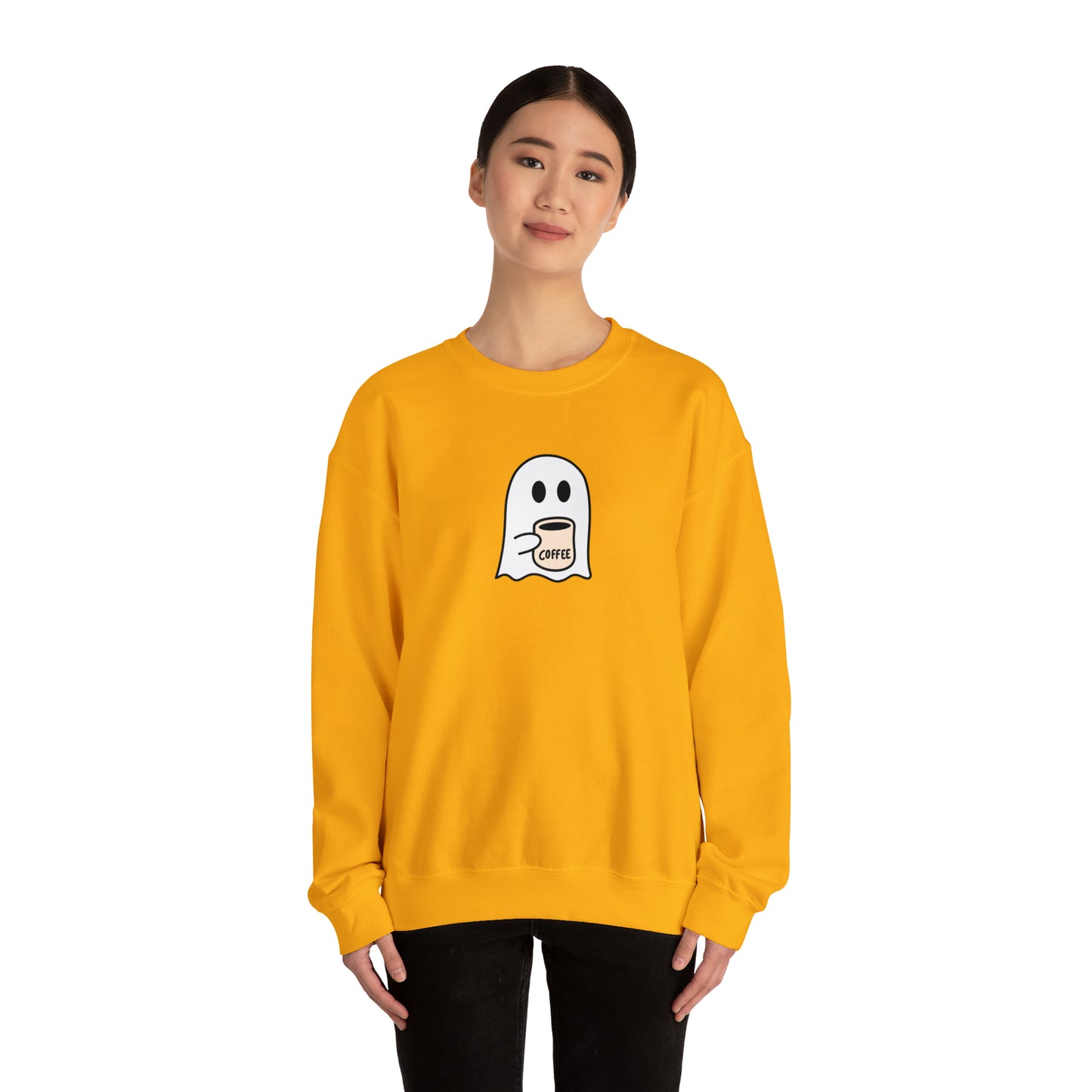 Ghost Coffee Unisex Heavy Blend Crewneck Sweatshirt