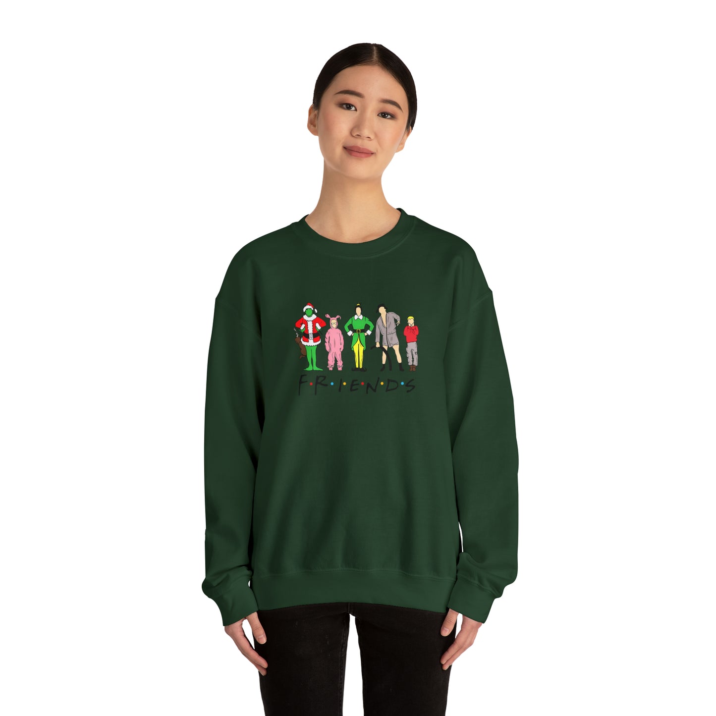 Friends Christmas Unisex Heavy Blend Crewneck Sweatshirt