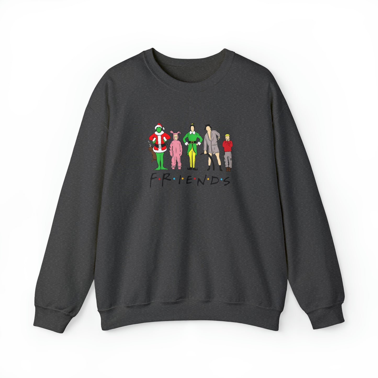 Friends Christmas Unisex Heavy Blend Crewneck Sweatshirt
