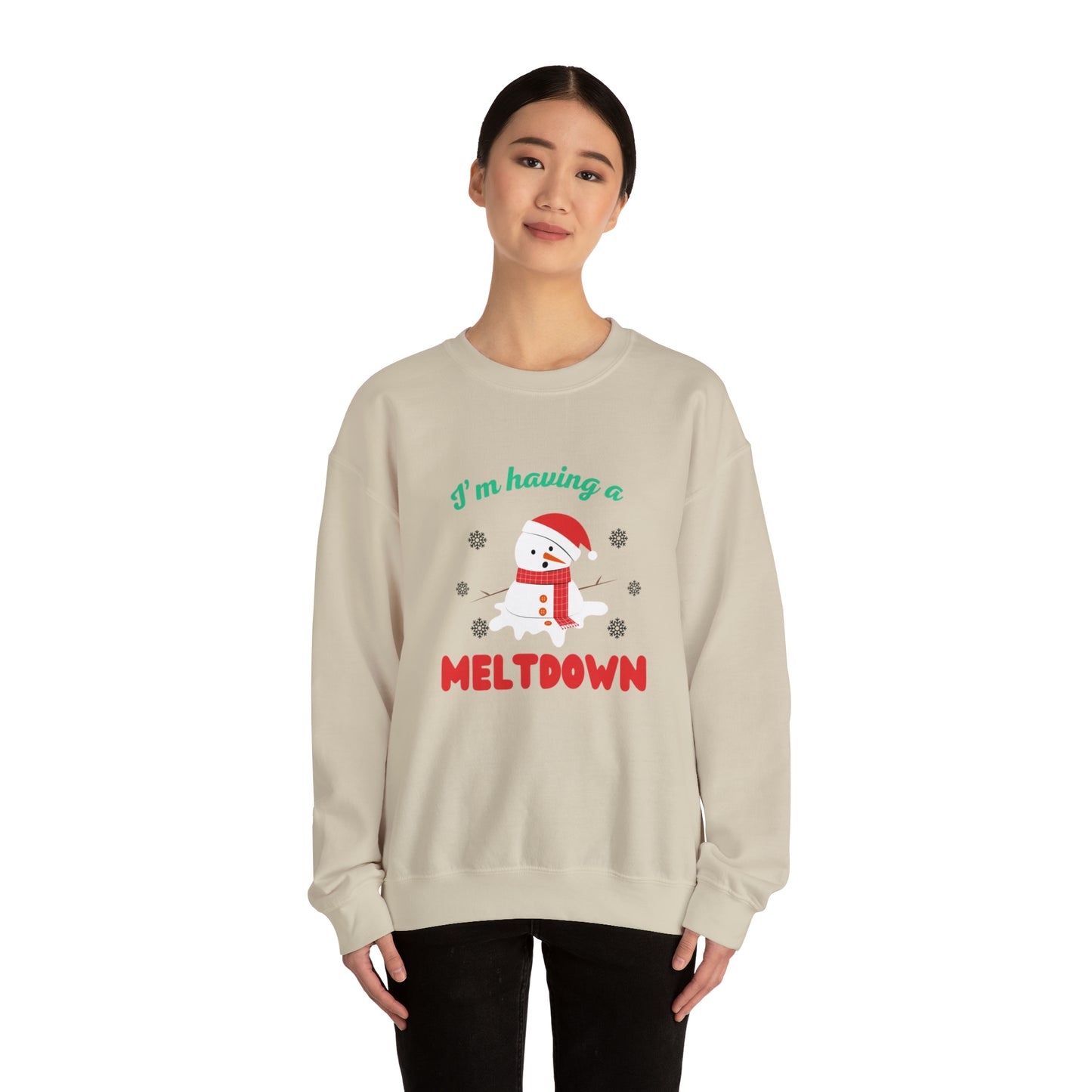 I’m having a meltdown snowman Unisex Sweatshirt