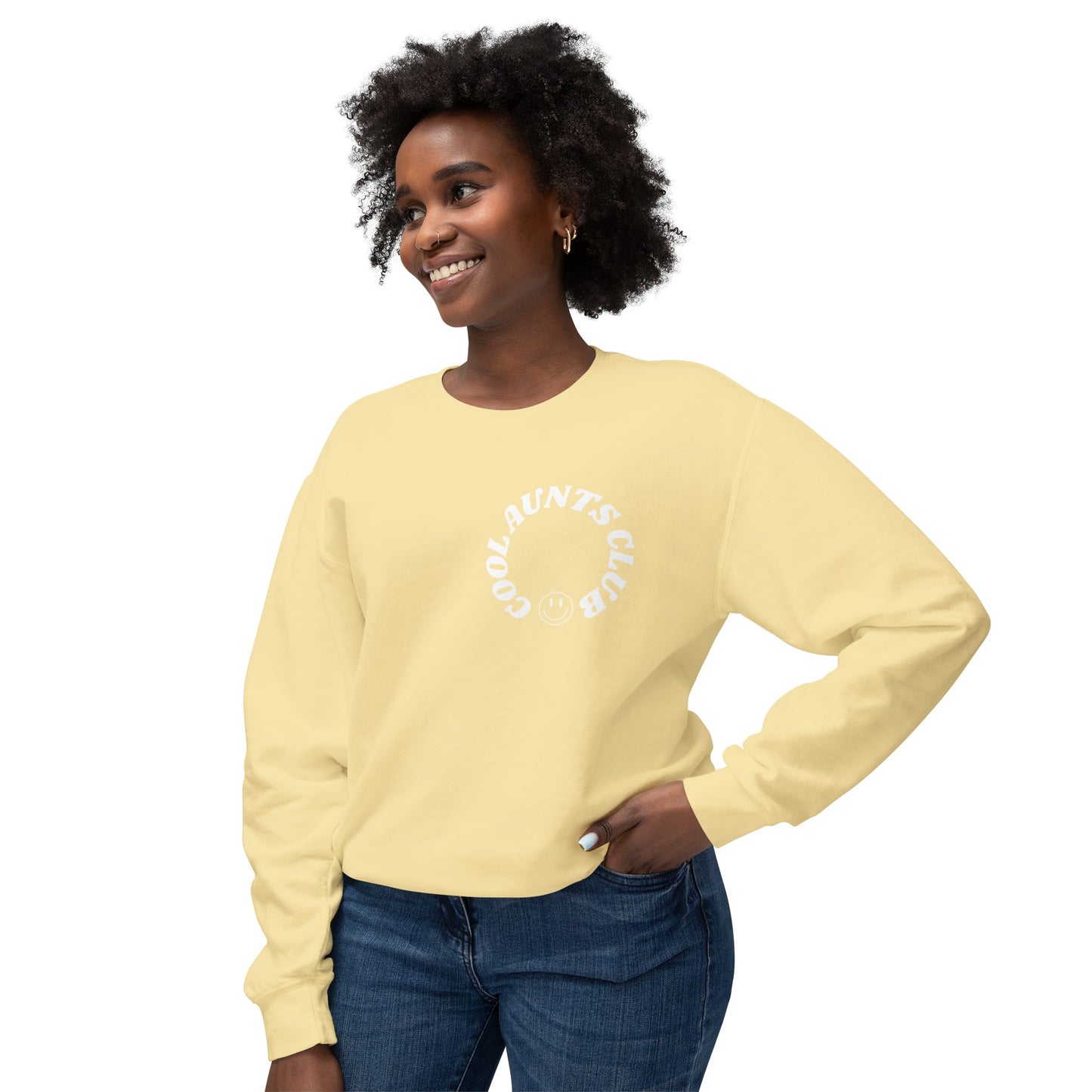 Comfort colors Cool Aunts Club Unisex Lightweight Crewneck Sweatshirt