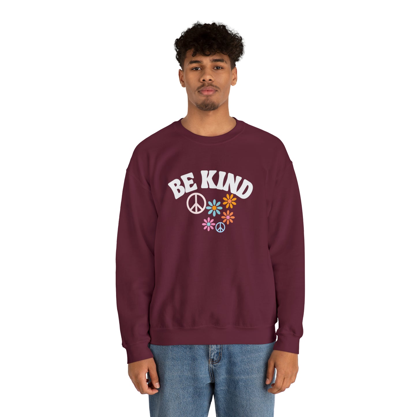 Be Kind Unisex Heavy Blend Crewneck Sweatshirt