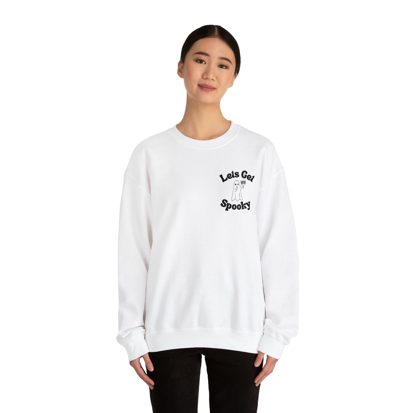 Let’s get spooky ghost Unisex Heavy Blend™ Crewneck Sweatshirt