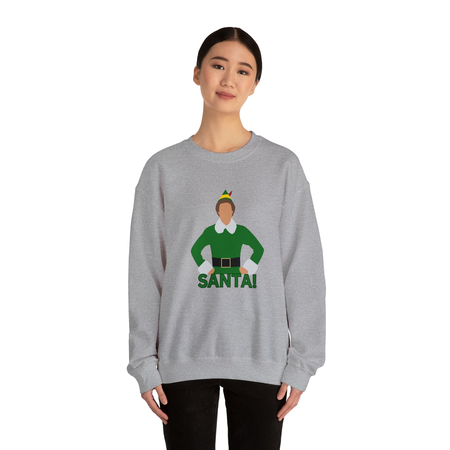 Santa Buddy Elf Unisex Heavy Blend Crewneck Sweatshirt