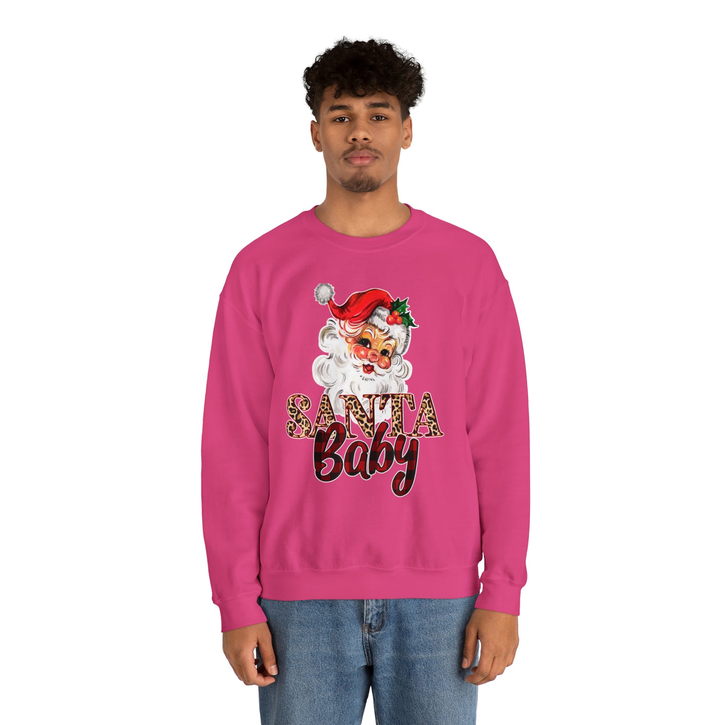 Santa Baby Vintage Santa Unisex Heavy Blend Crewneck Sweatshirt