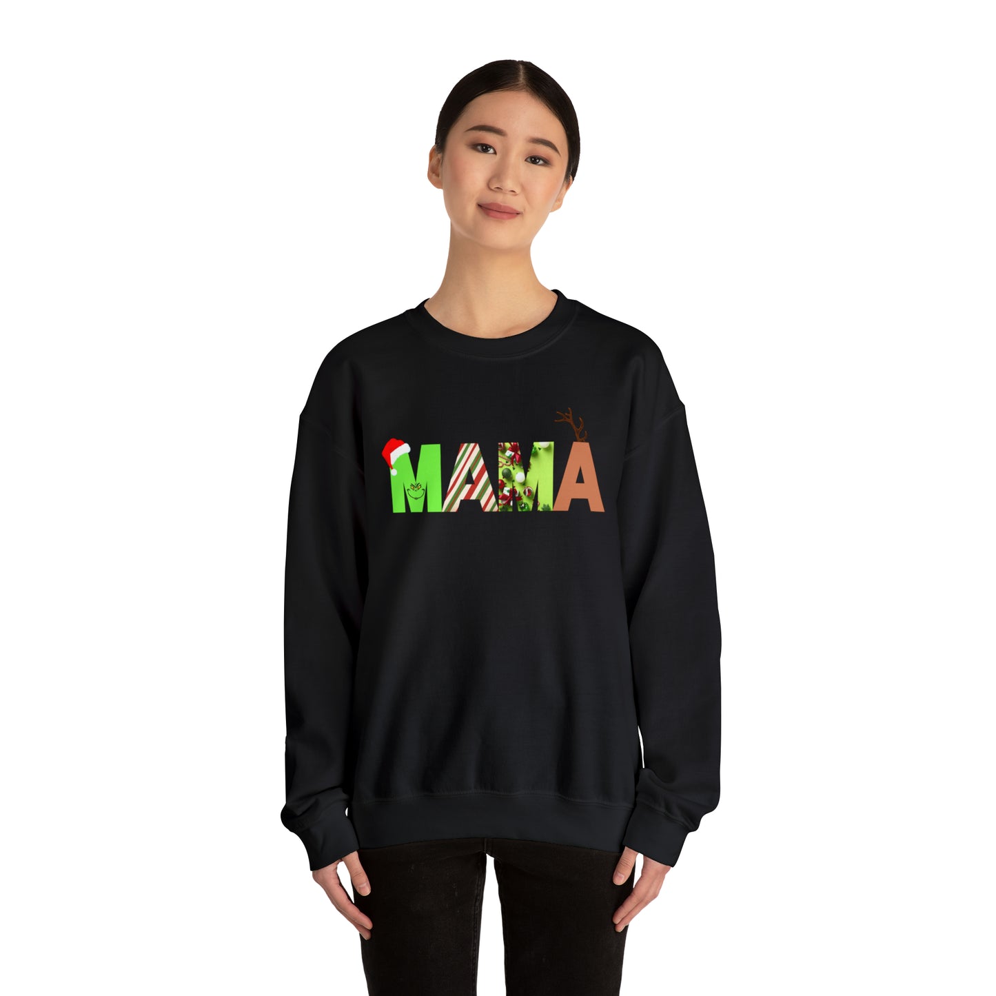 Mama Grinch Unisex Heavy Blend Crewneck Sweatshirt