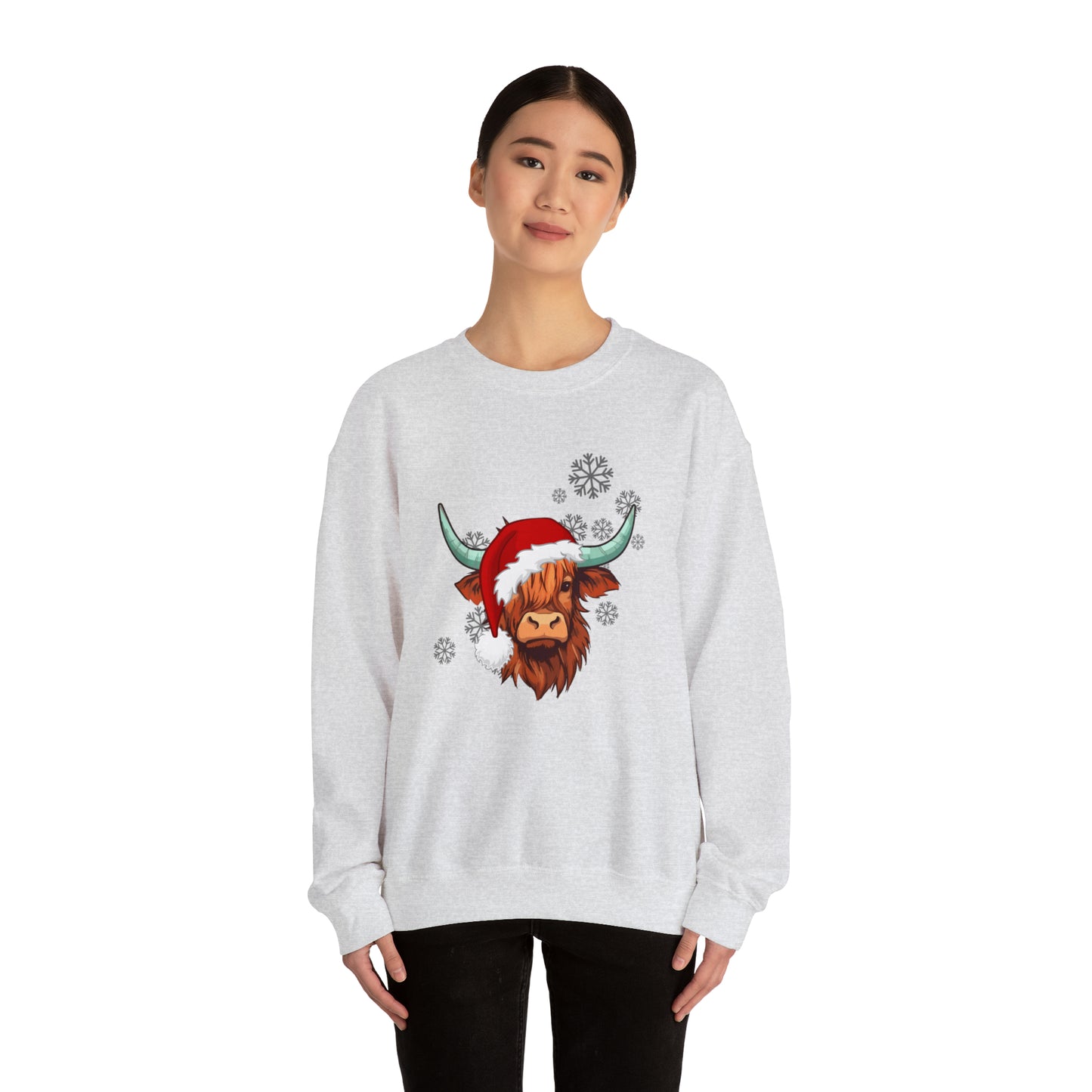 Highland Cow Santa Unisex Sweatshirt