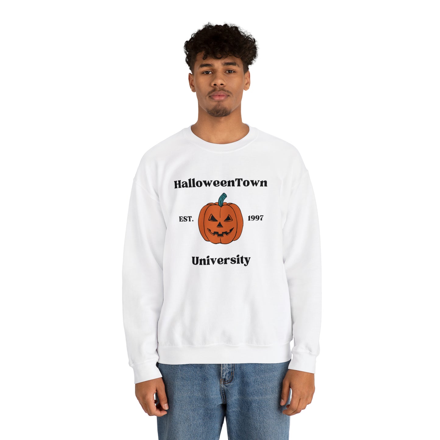 Halloween Town Pumpkin Crewneck Sweatshirt