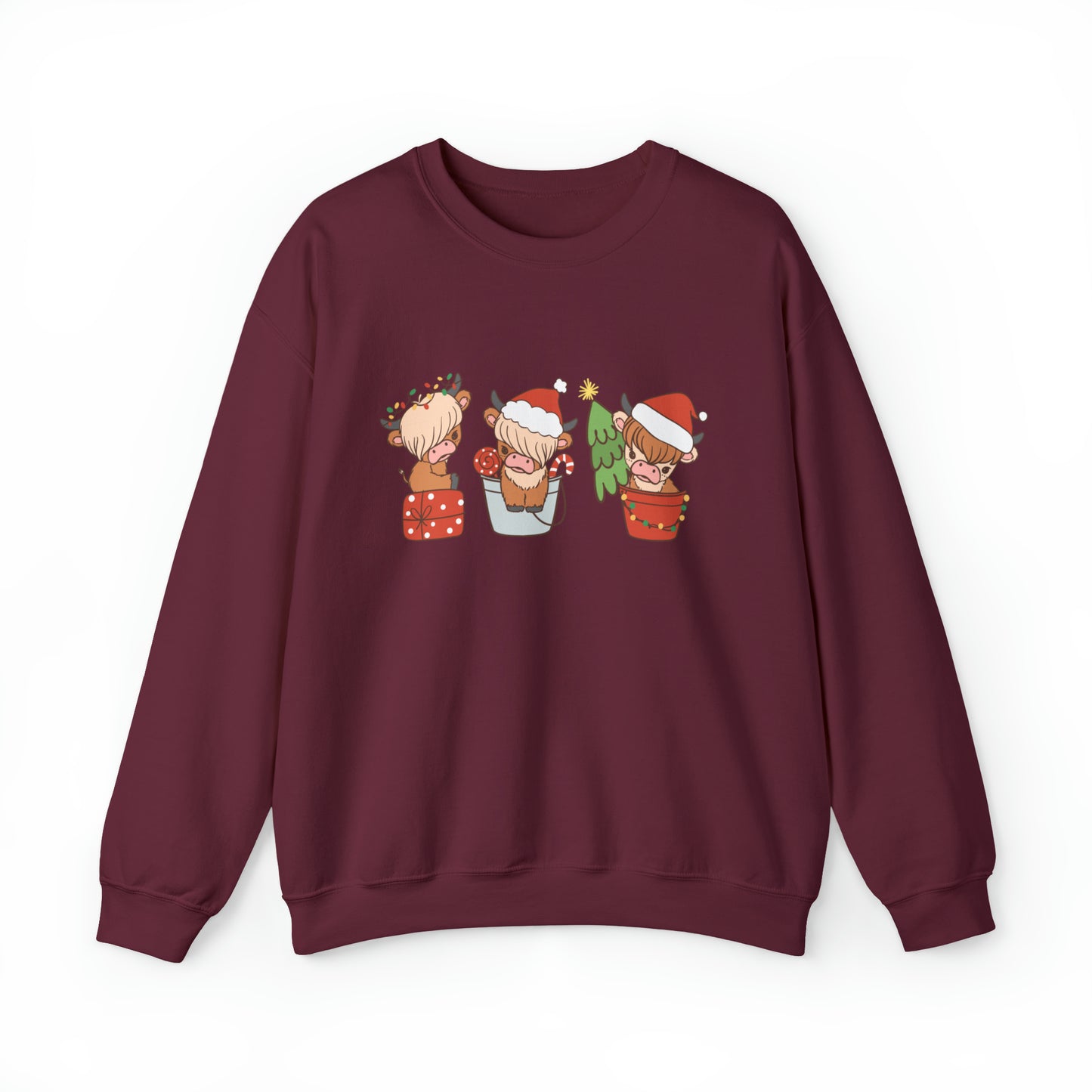 Highland Cows Christmas Unisex Sweatshirt