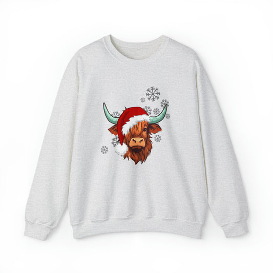 Highland Cow Santa Unisex Sweatshirt
