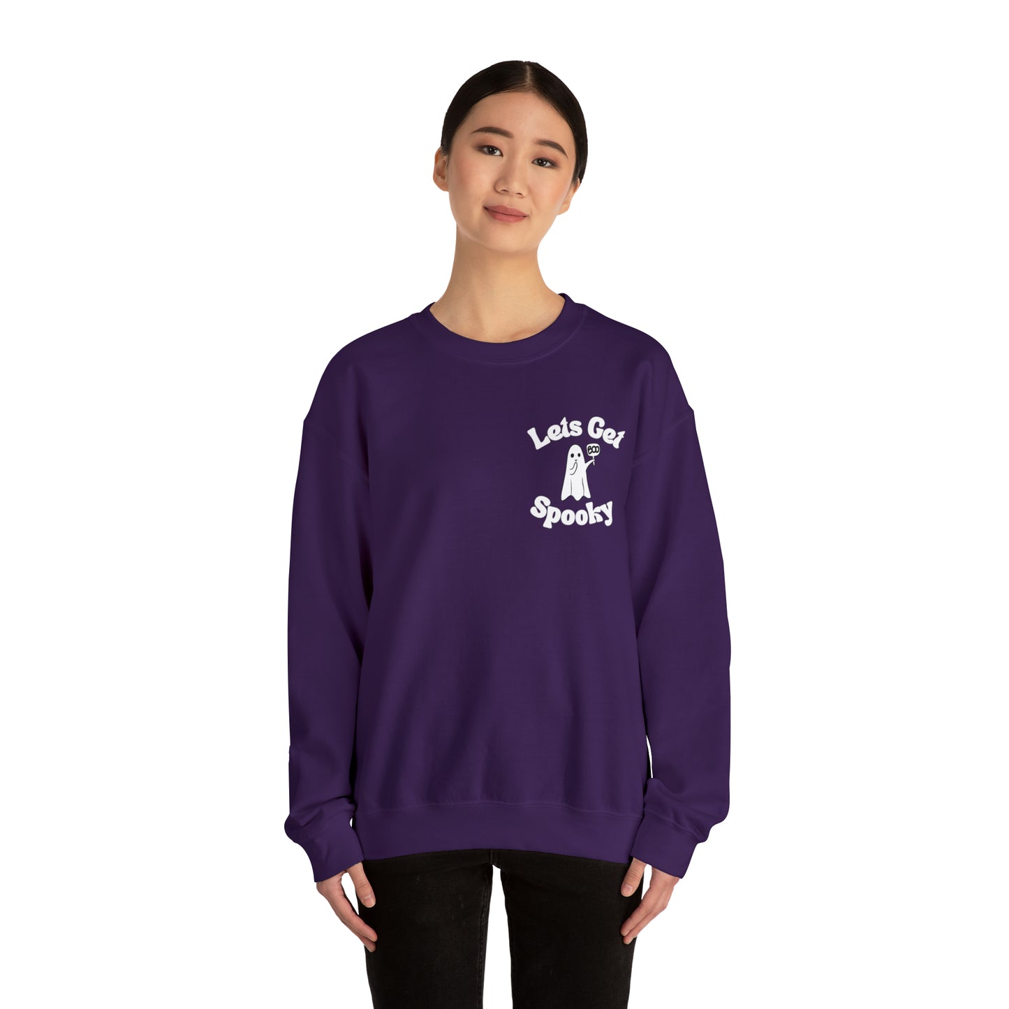 Let’s get spooky ghost Unisex Heavy Blend™ Crewneck Sweatshirt