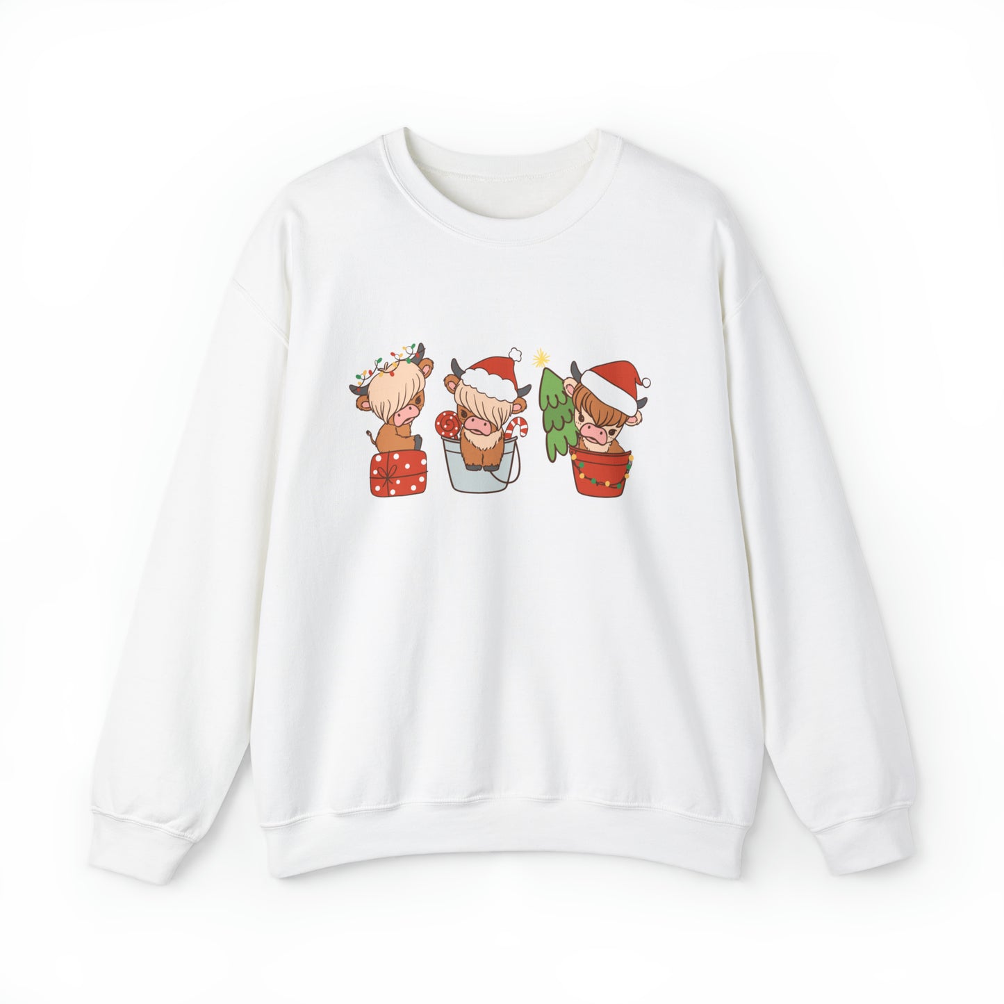 Highland Cows Christmas Unisex Sweatshirt